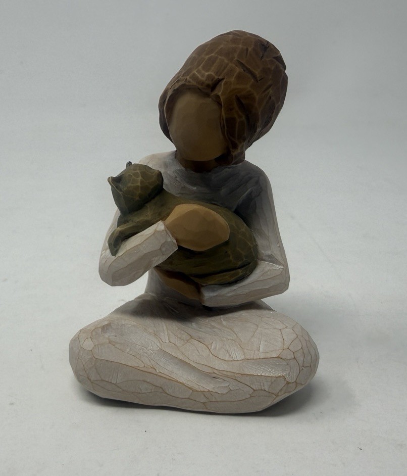 Willow Tree Kindness Girl & Cat Figurine 3.25″ – Pre-owned Excellent Condition