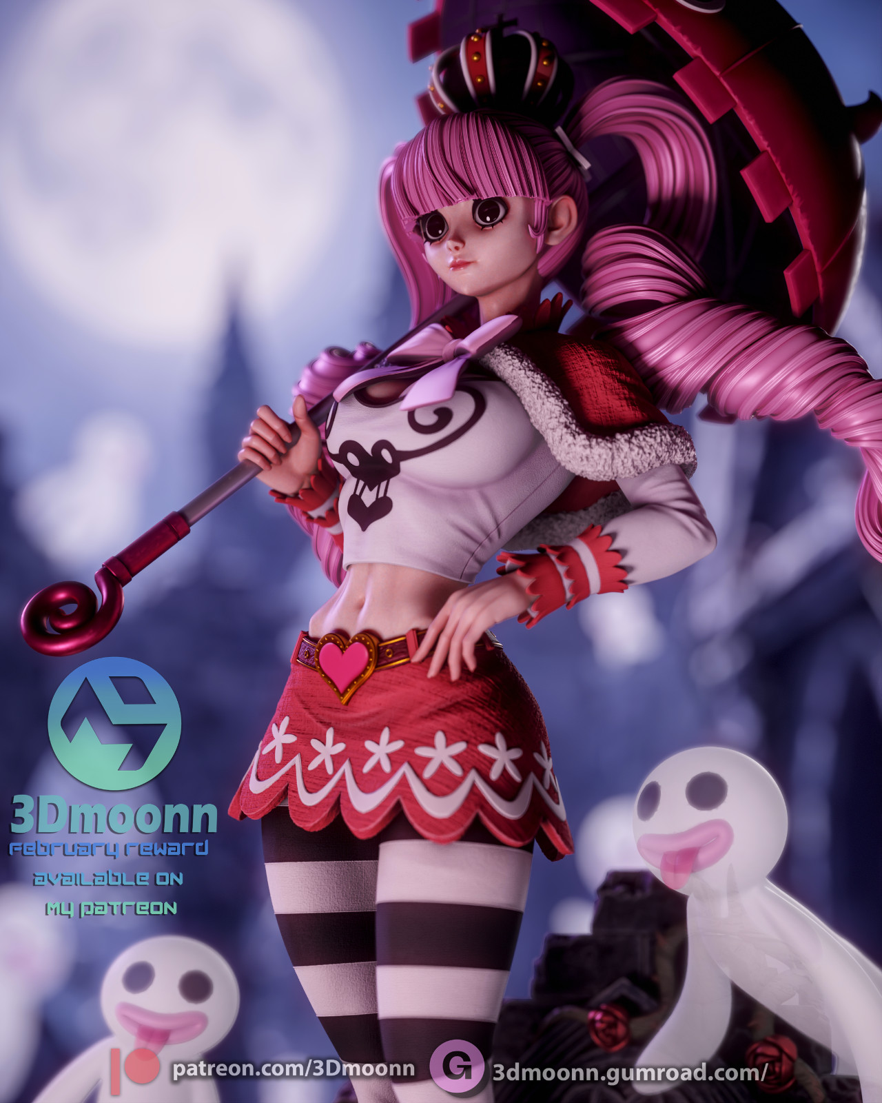 Perona | One Piece | UNPAINTED | 1/6 Scale Resin Kit | Eiichiro Oda