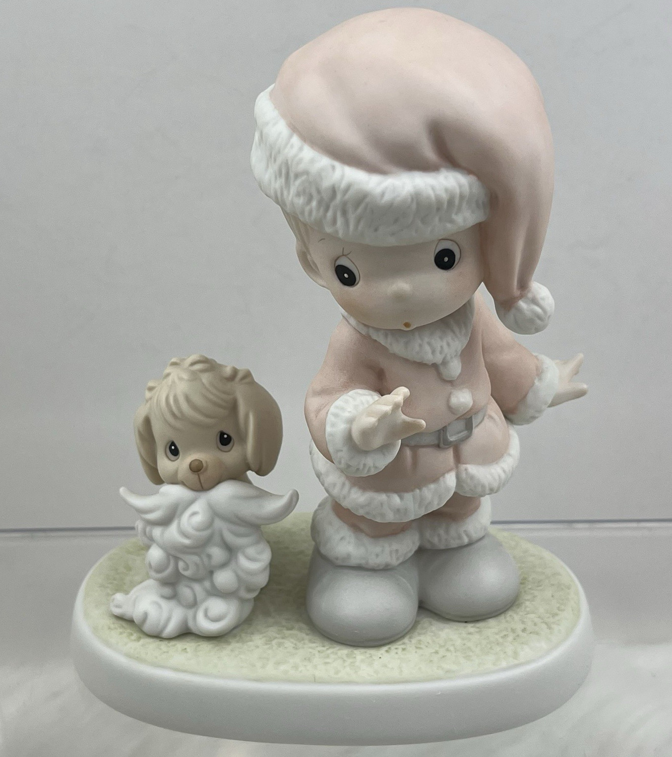 Precious Moments Wishing You a HO HO HO Figure VTG 1992 527629 G-Clef Enesco