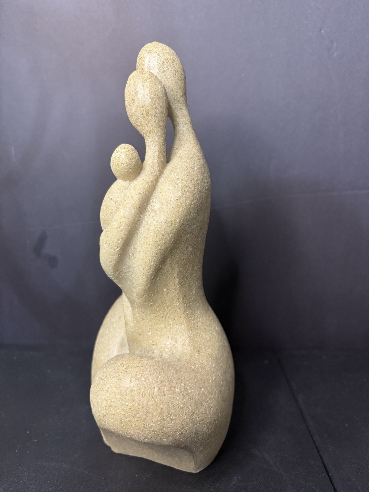 Family Father Mother And Baby Child Statue Good Condition