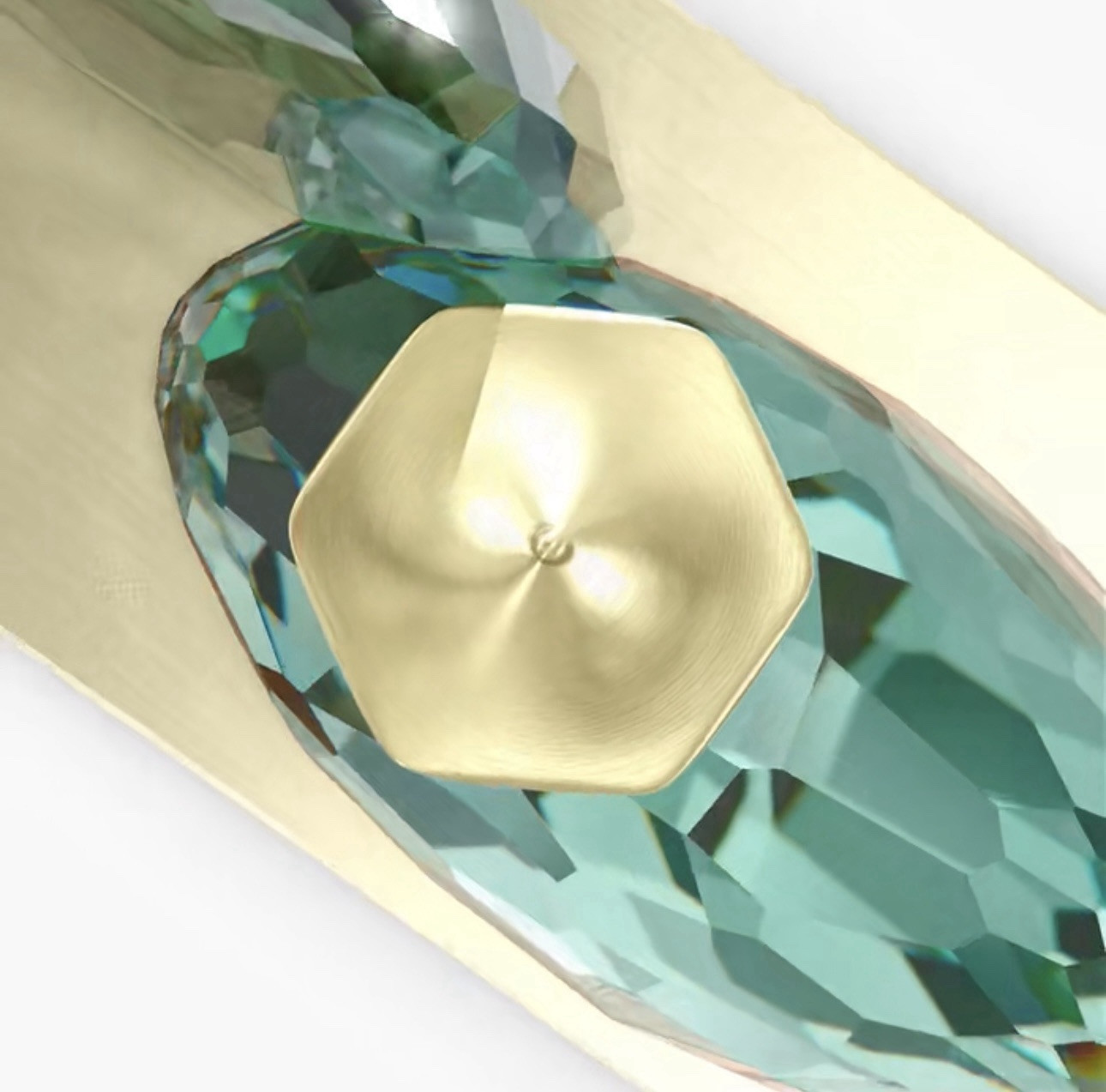 NIB Swarovski Among Blue Mountains Crystal Metal Aroma Stick Holder #5557821