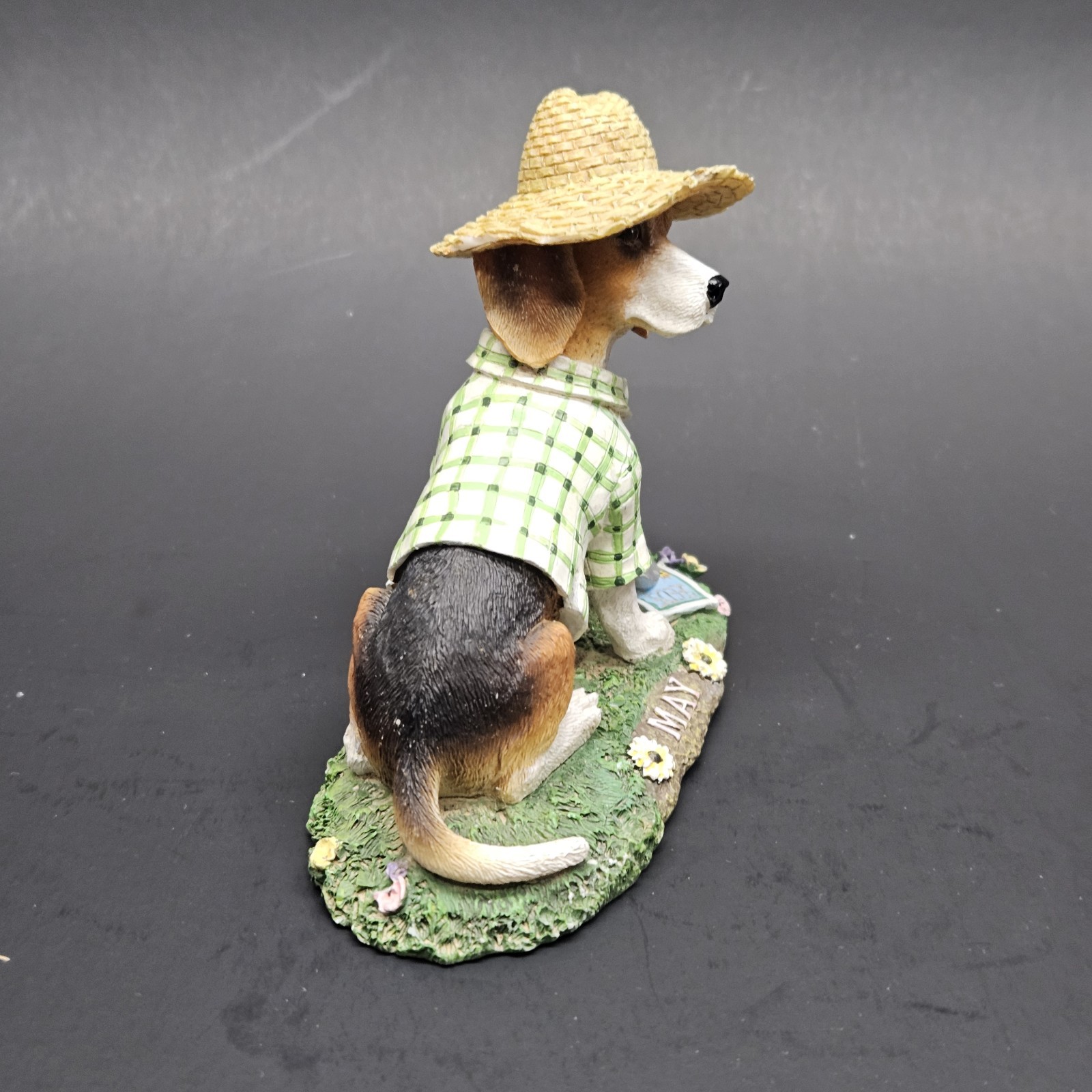 Danbury Mint Beagle Dog MAY Month Perpetual Calendar Figurine Collectible Figure