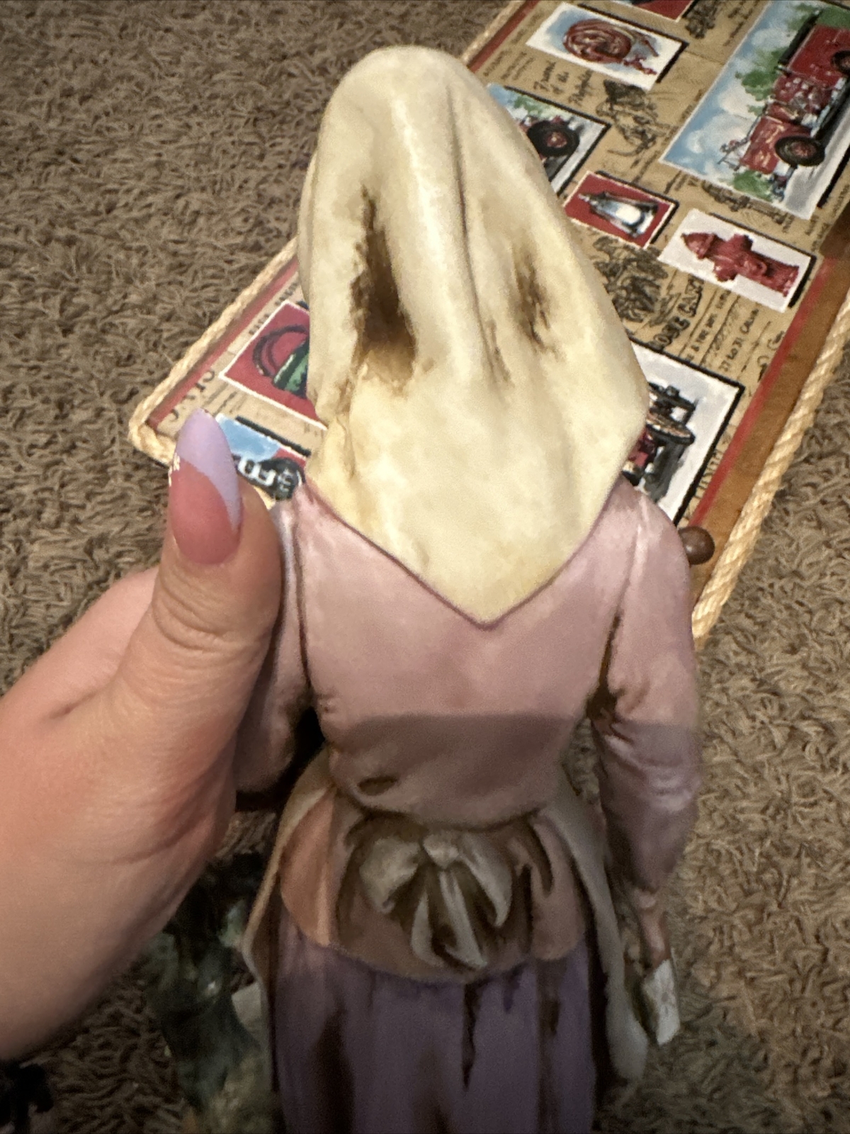 vintage homco figurine Old Woman With Goose 13.5 Inch