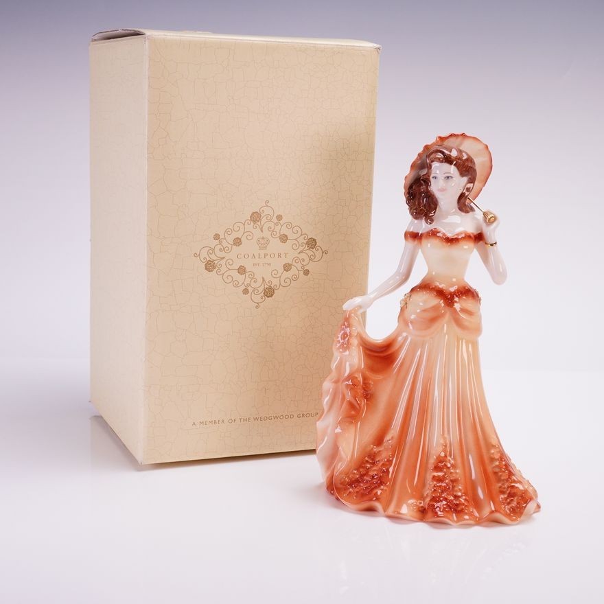 Coalport Bone China ” Summertime ” figure Minuettes series, limited #868/2000