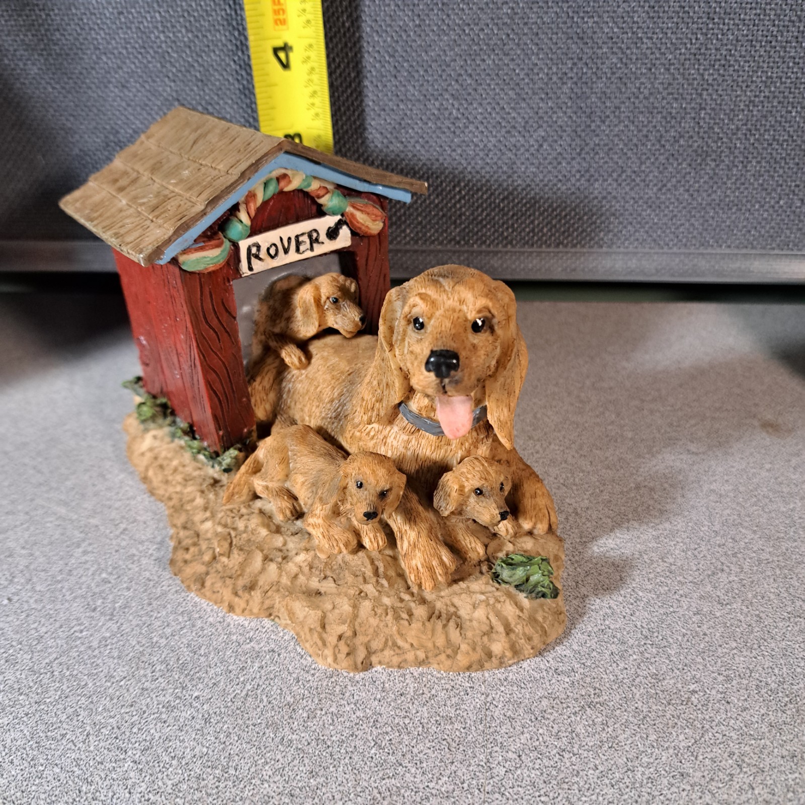 Resin Dog Figurine Limited Edition Animal Adventures At Home Adorable #5299L507