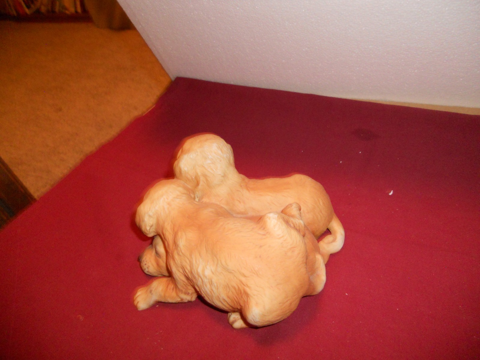 Home Interior Homco Masterpiece Collection 1987 Porcelain Puppies Figurine