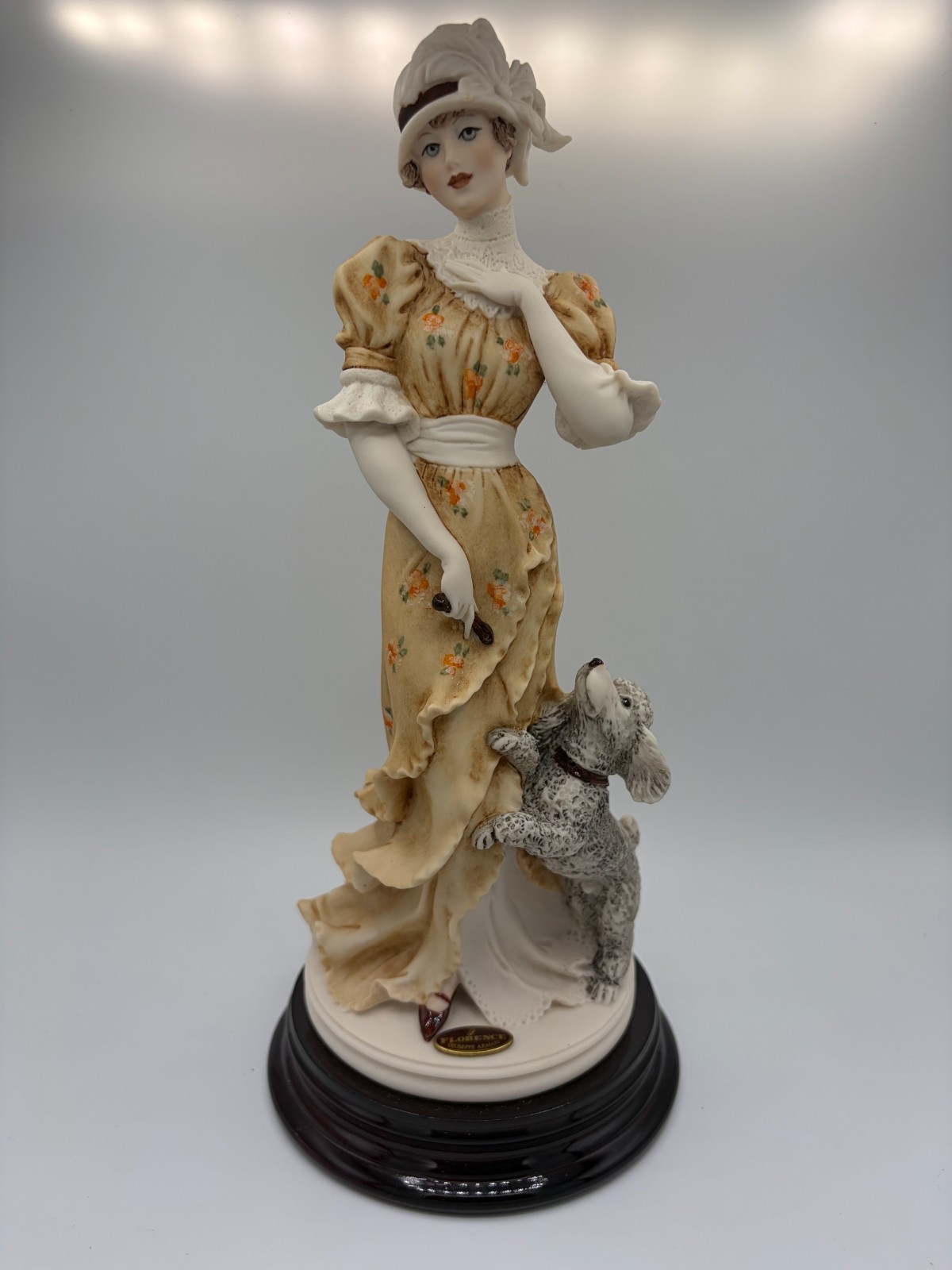 Giuseppe Armani Florence Figurine Dear Friends 0532C Lady with Dog Poodle 1994