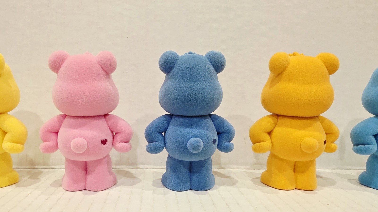 🐻 URDU Care Bears Standing Figure Blind box Series 1 Set of 7 RARE Flocked NICE