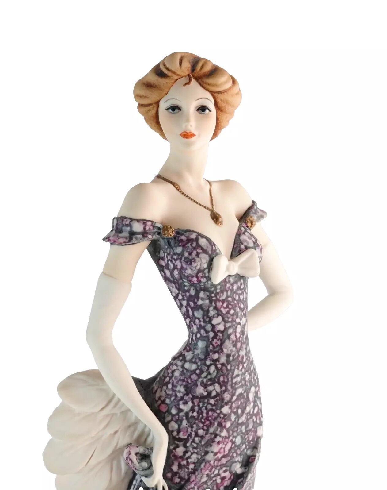 Giuseppe Armani Florence Figurine “Lady with Fan” Sculpture 833C Italy RARE