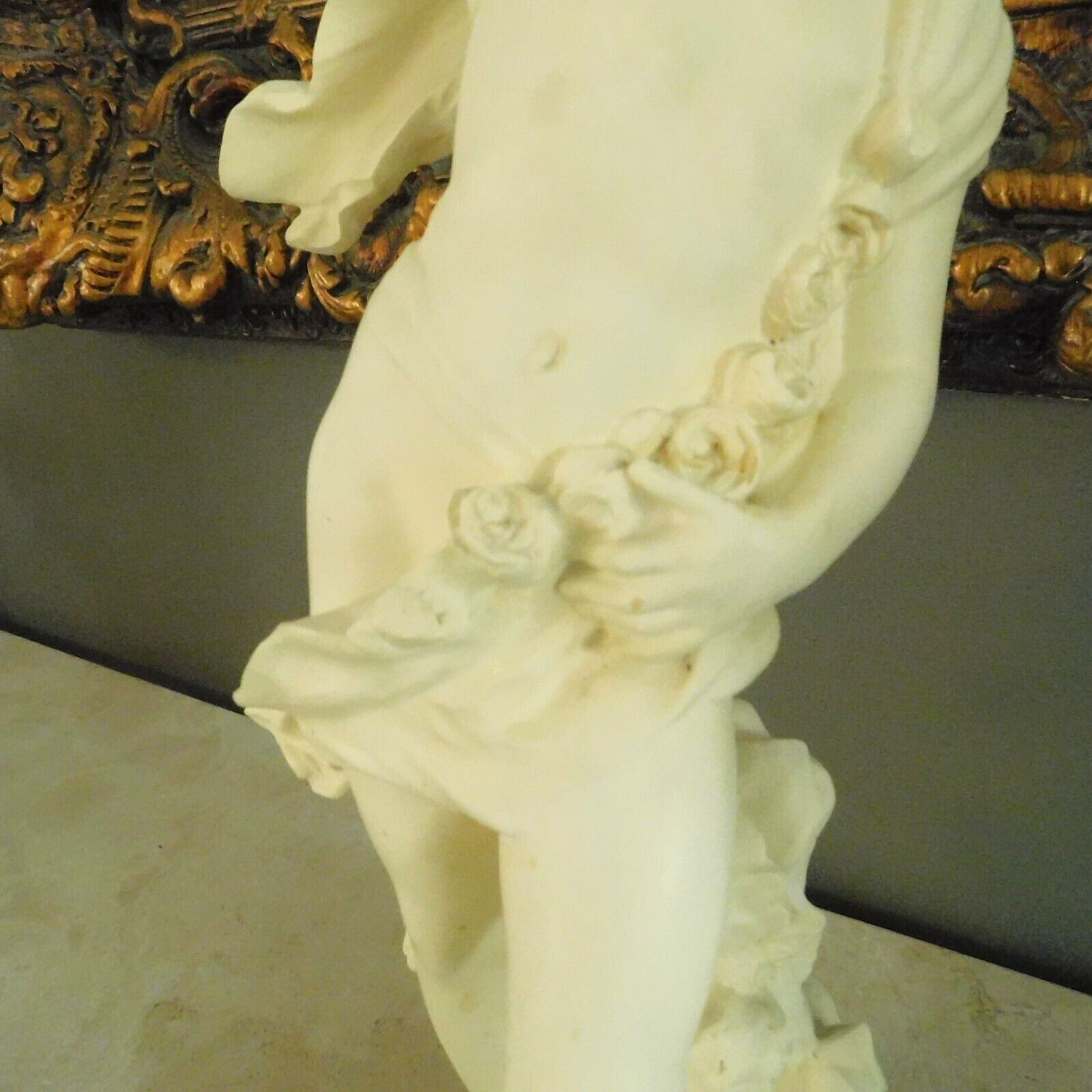 VINTAGE / MCM 1950’s ITALIAN YOUNG BOY PUTTI STATUE SCULPTURE / 20 1/2″ HIGH