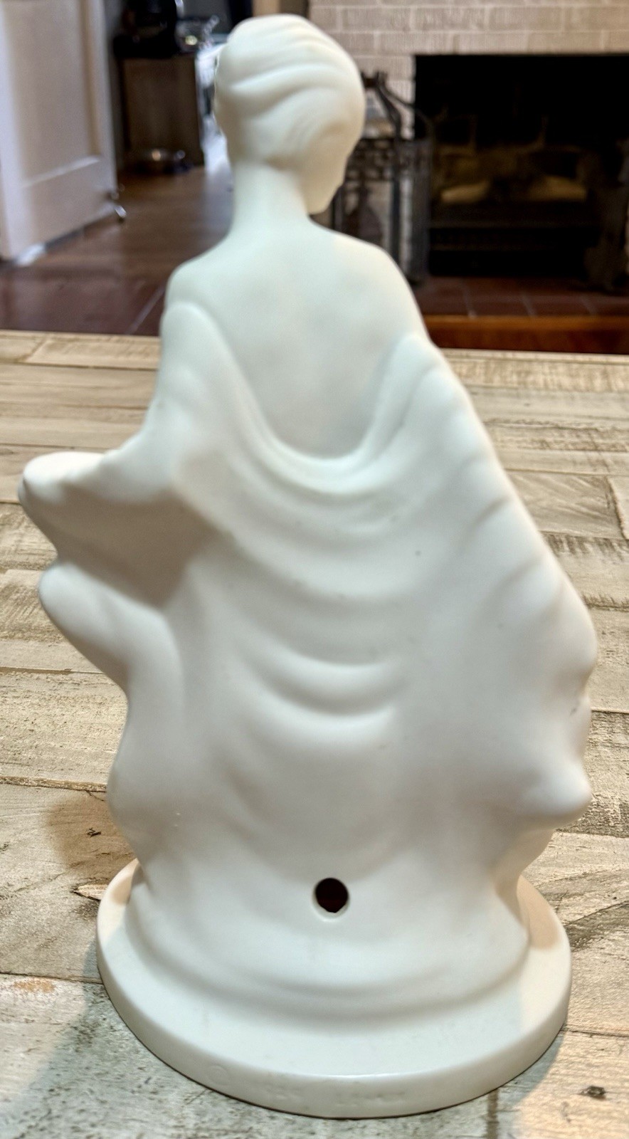 LENOX Vintage Antique 1929 DECO Porcelain LEDA & SWAN Figurine Light