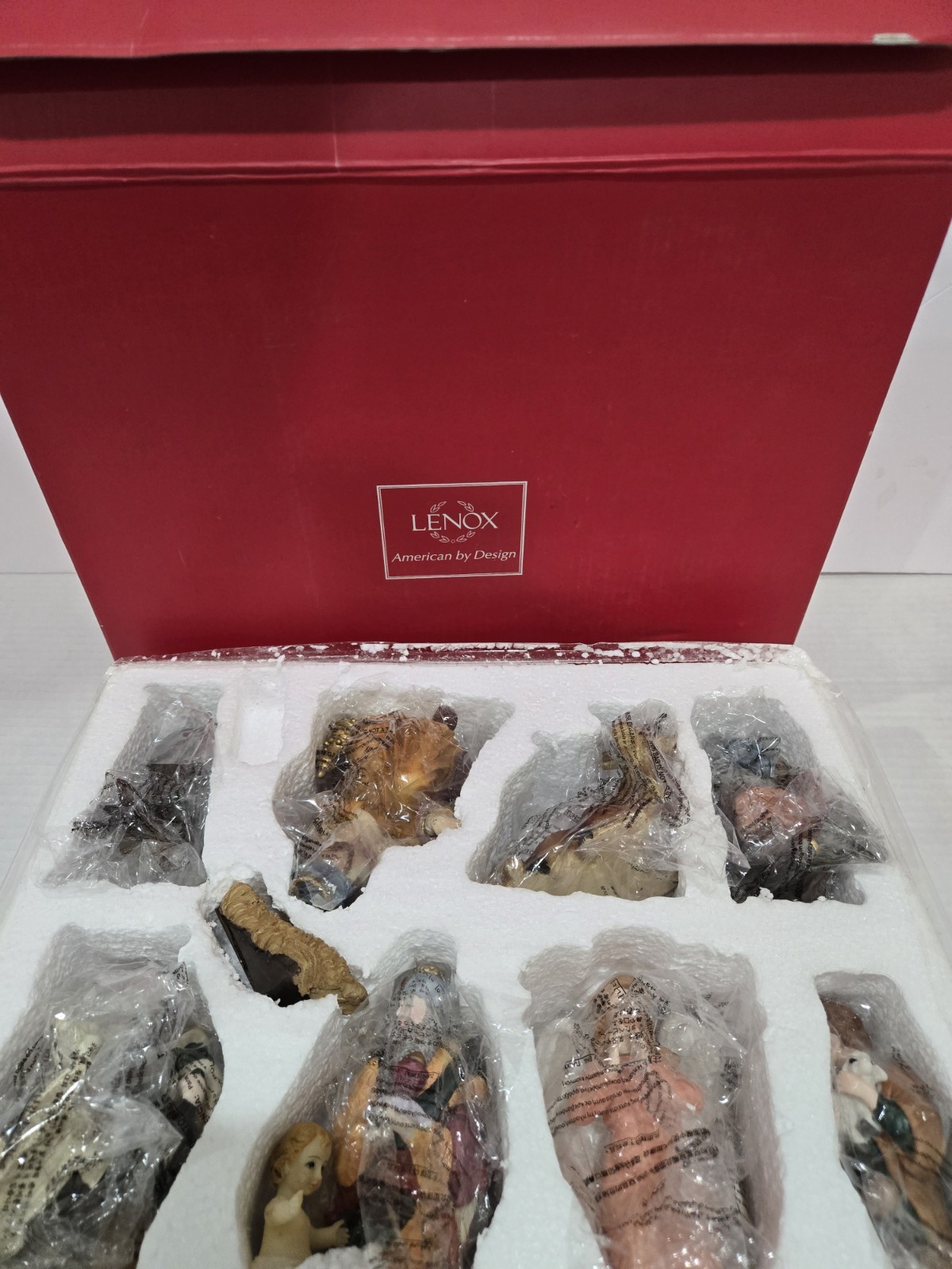 Lenox Christmas Nativity Scene 9 Piece Figurine Set Hand Painted Up To 5” Tall
