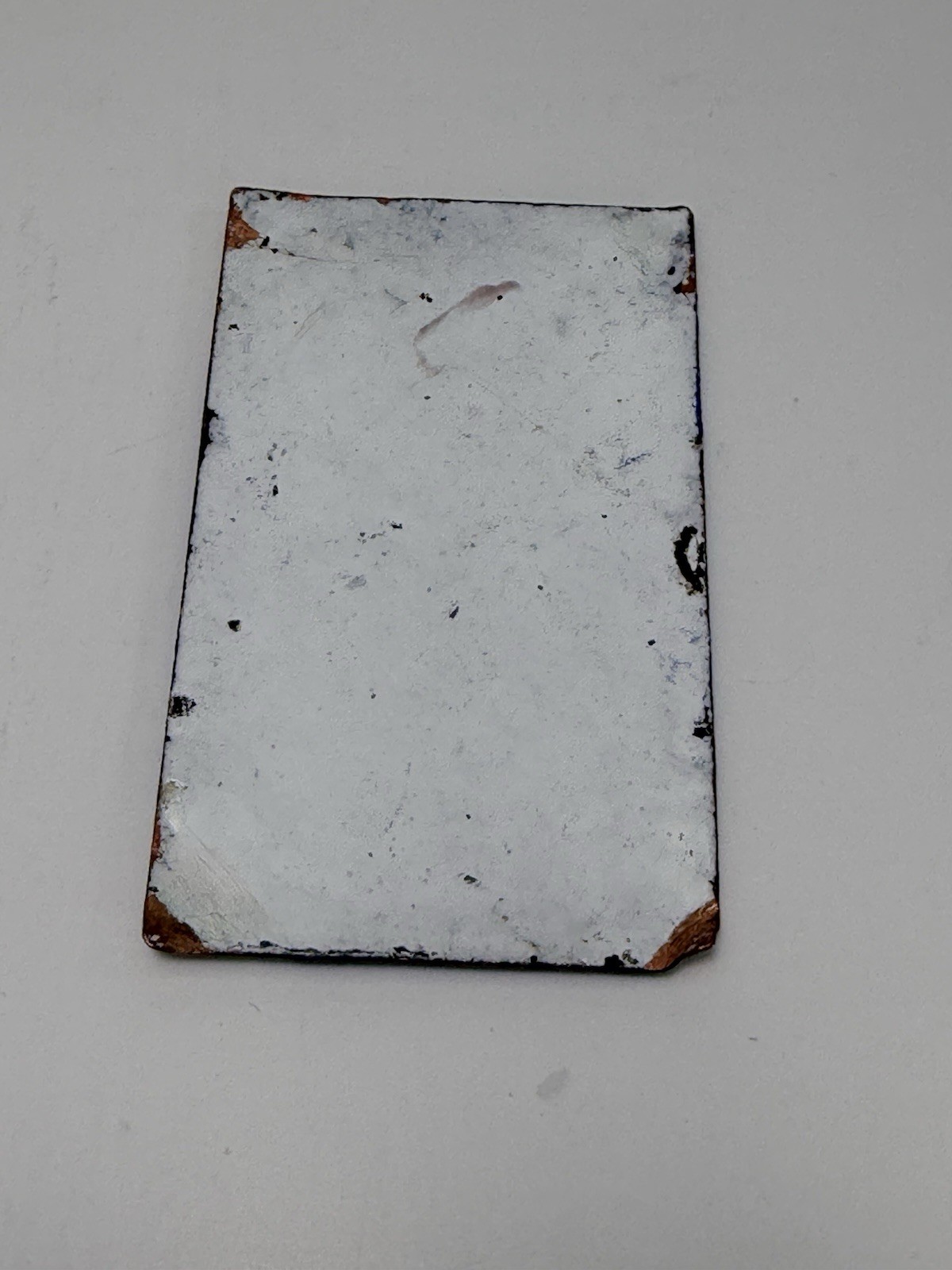 Antique Victorian Enamel Portrait Elegant Lady Porcelain Copper Miniature Plaque