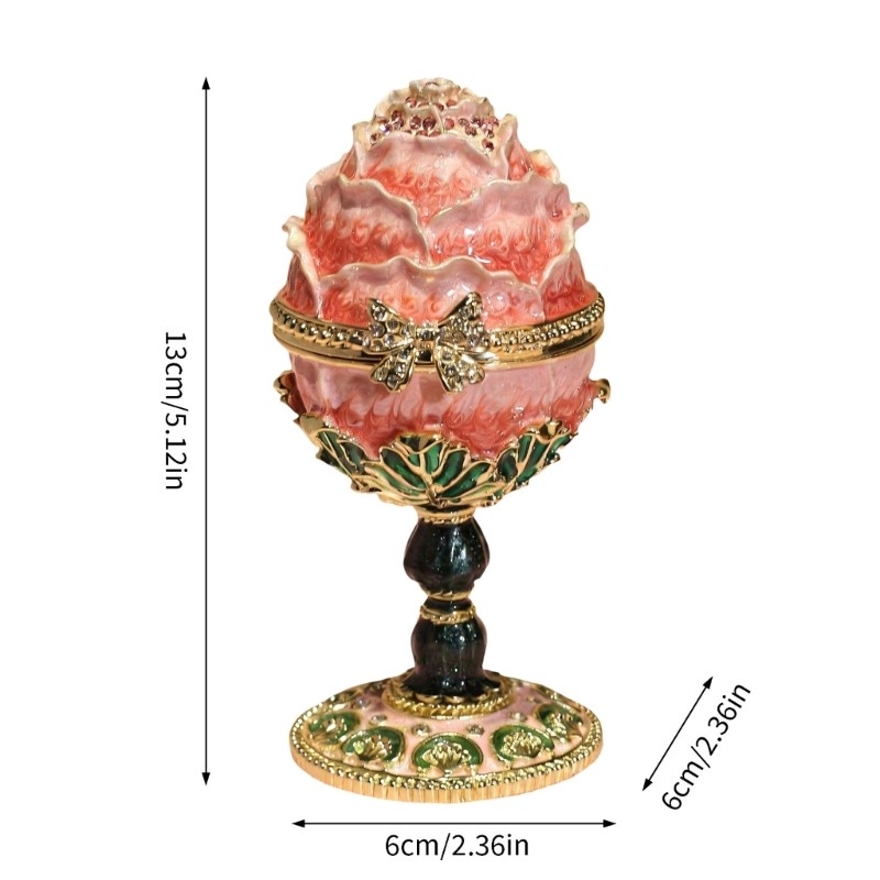 Artistic Resurrection Eggs Shaped Alloy Storage Container For Decoration