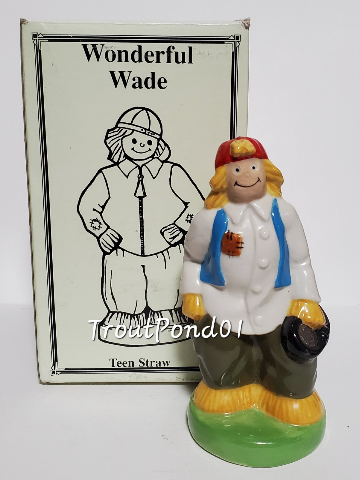 Wade Teen Straw Family Son Porcelain Figurine 4 3/4in Blow-Up 1999 LE 2000 w/Box