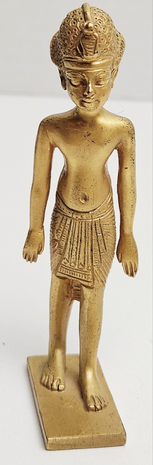 1976 Metropolitan Museum of Art MMA Boy King Tut Egyptian Pharaoh Figurine 3.5″