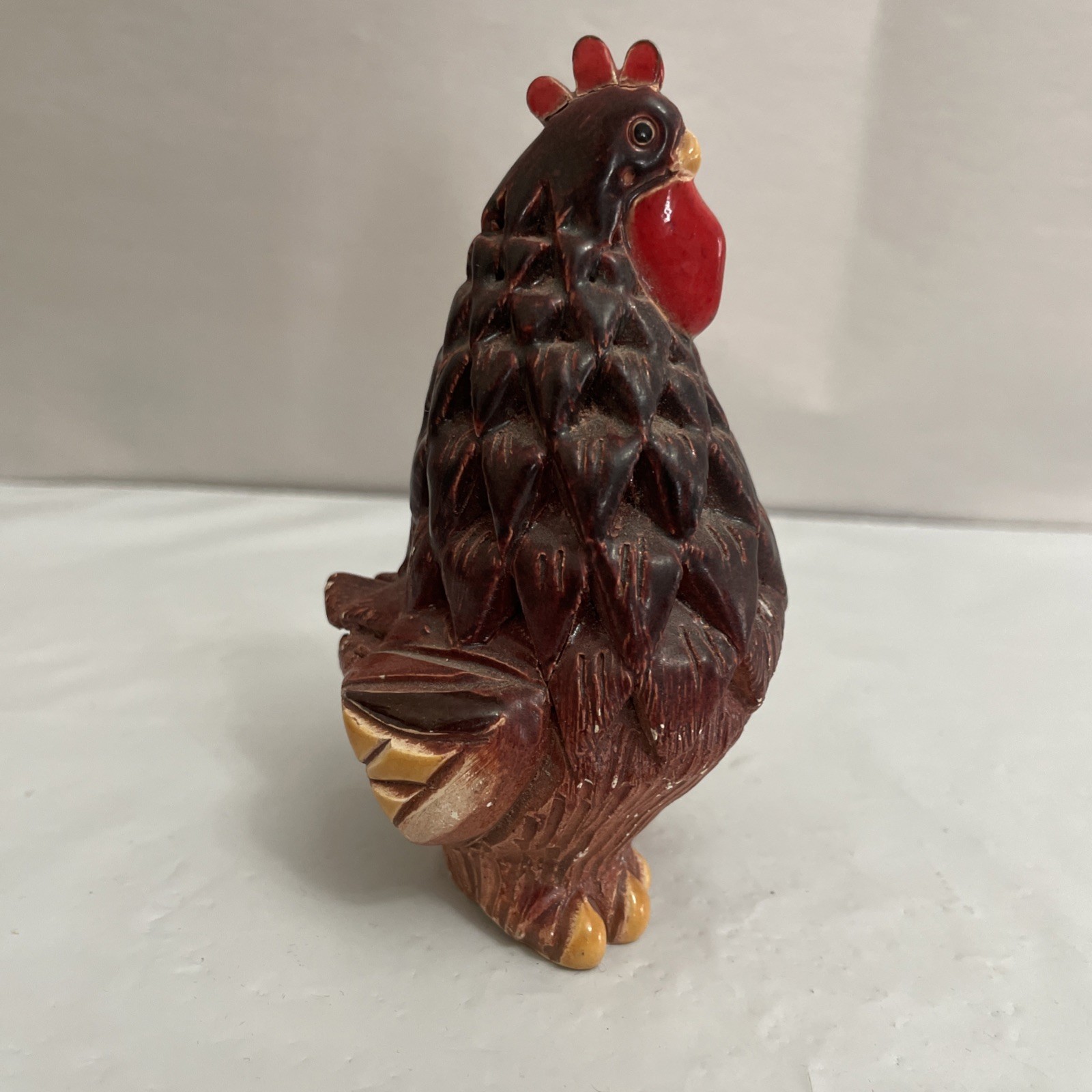 Artesania Rinconada Sunrise Rooster Figurine Retired Handmade Ceramic 4”Tall