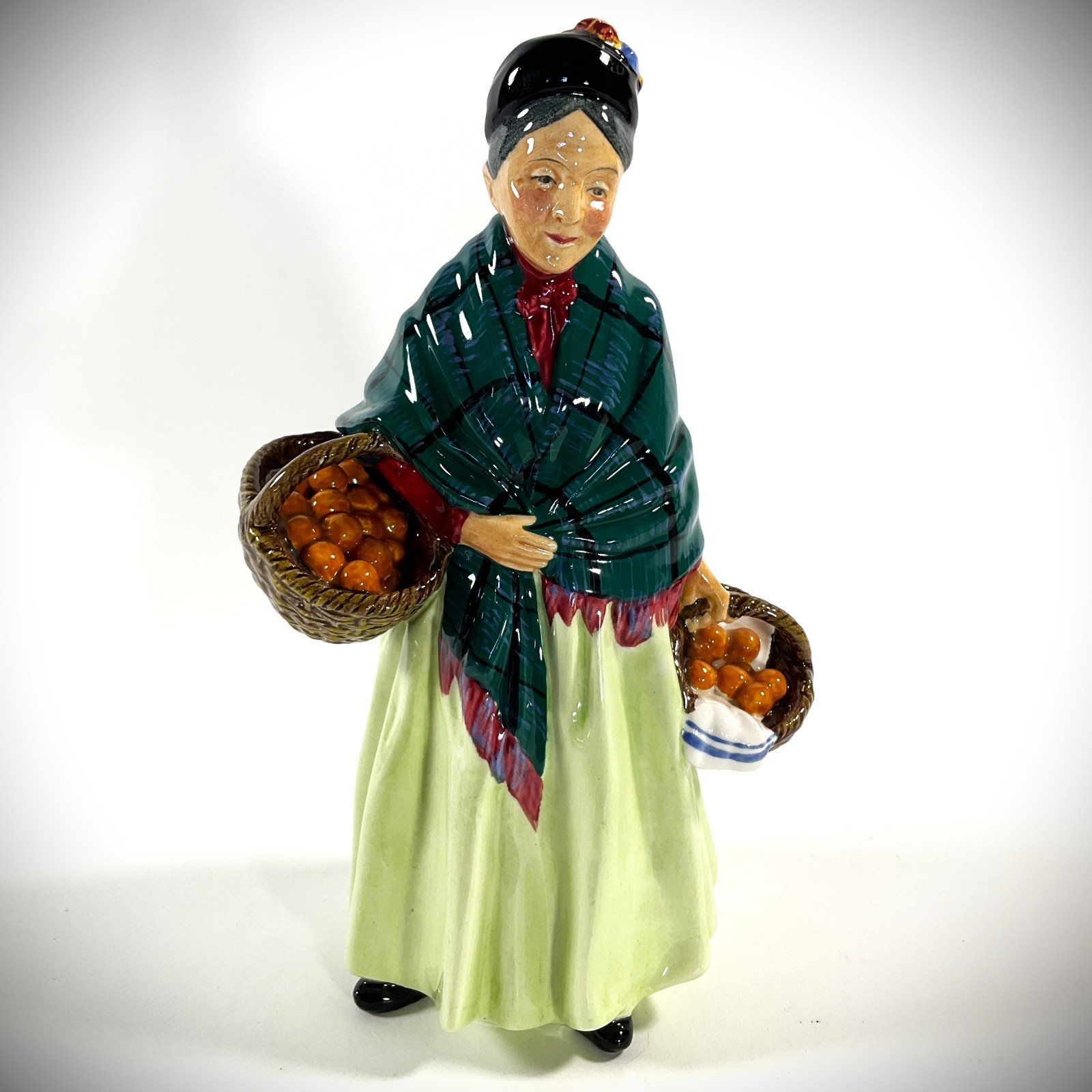 VTG Royal Doulton “The Orange Lady” Figurine HN1953 Leslie Harradine 8.25″ Early