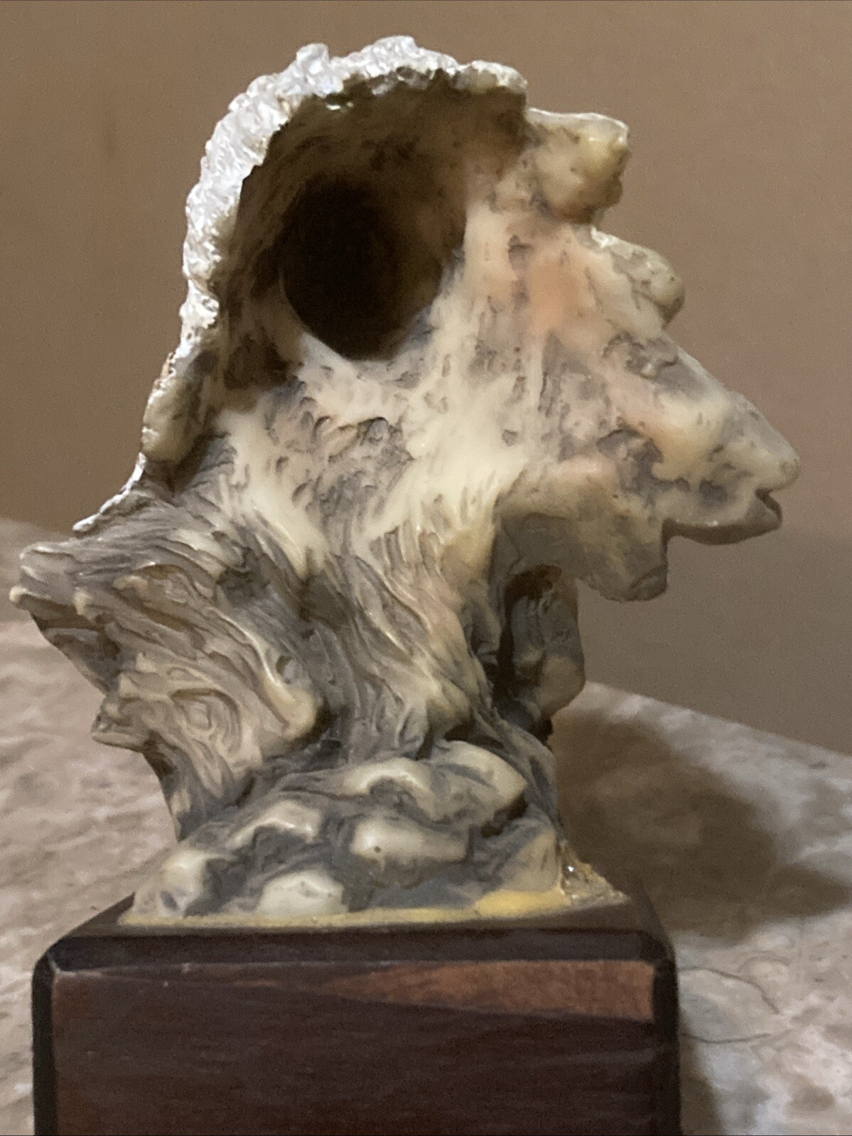 Bald Eagle Head Sculpture 5”1/2 In Tall