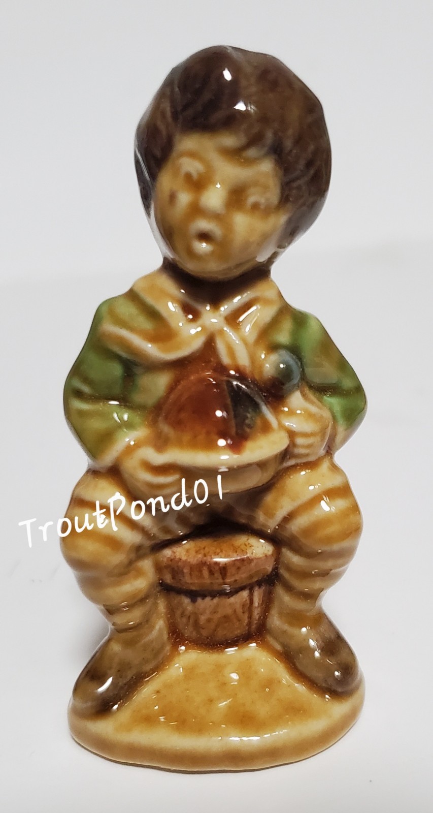 Wade Nursery Favourites Figurine #4 Set 1 1972 Little Jack Horner Blow Up w/ Box