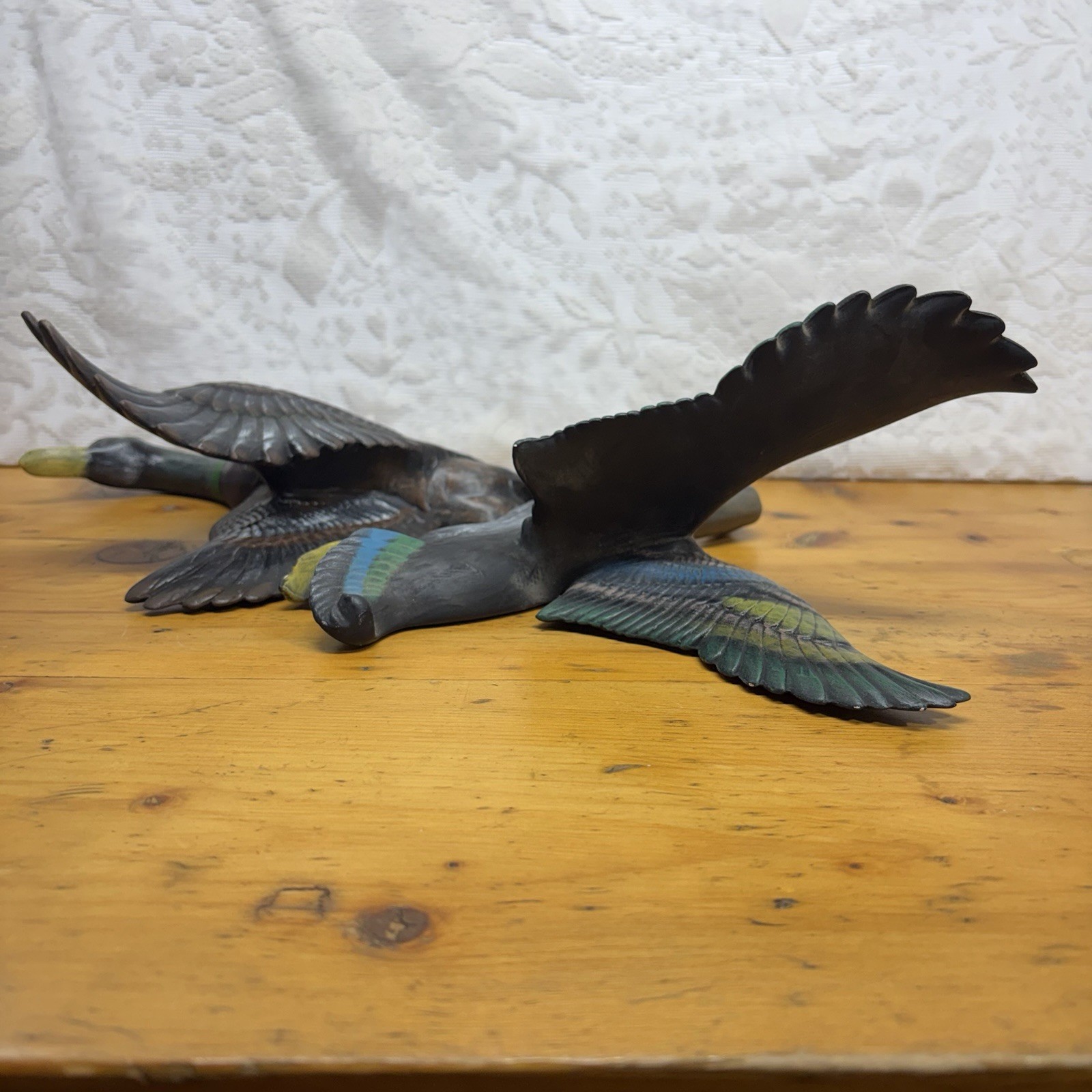 Vintage Mallard Duck Wall Hanging Ceramic Atlantic Mold Hand Painted