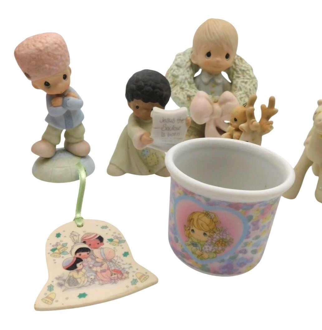 Large Lot of Precious Moments Figurines Ceramics Holidays Japanese Trinket Box
