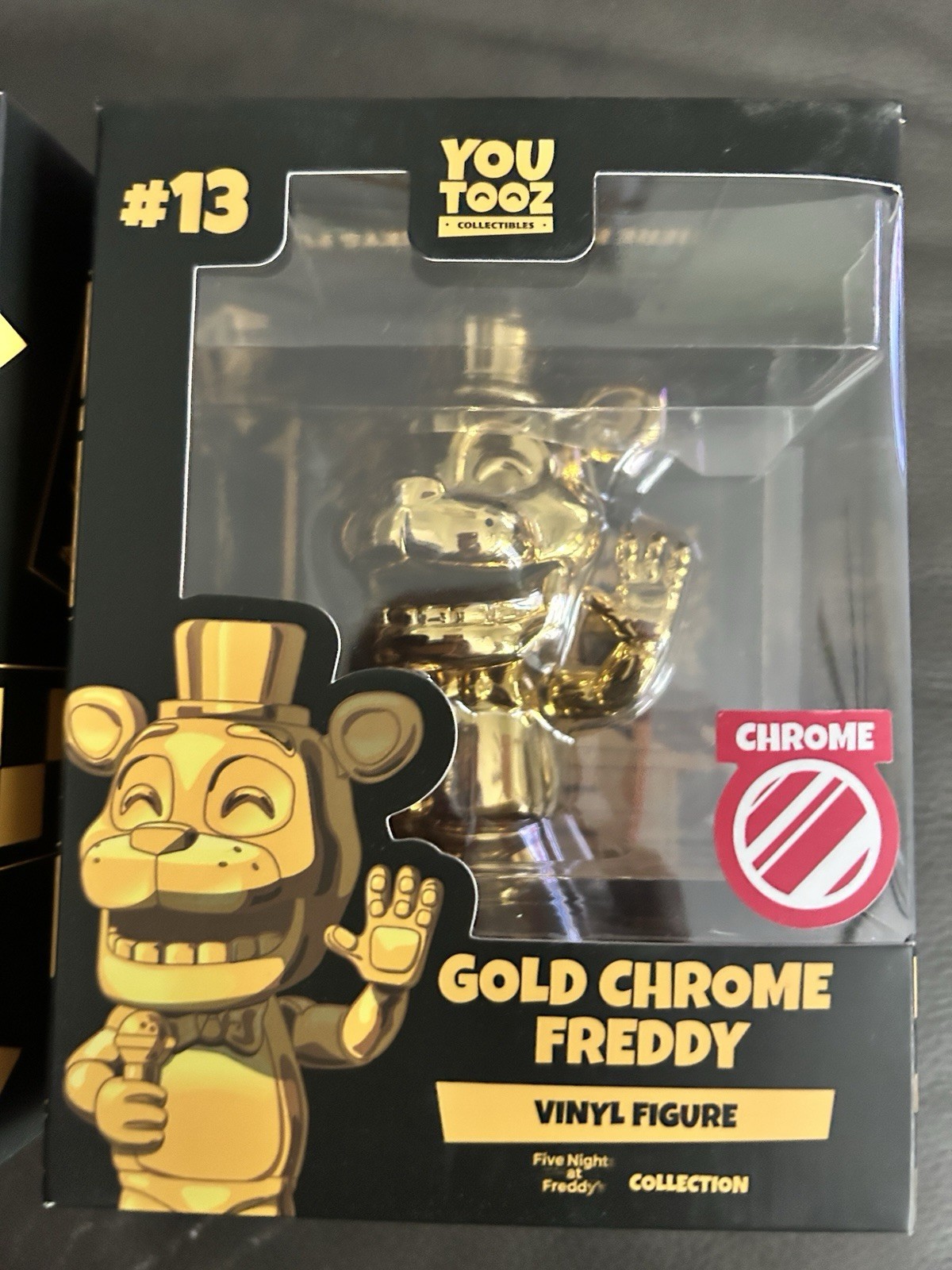 LIMITED GOLD Chrome Freddy YOUTOOZ FNAF Vinyl Figure – NEW IN BOX