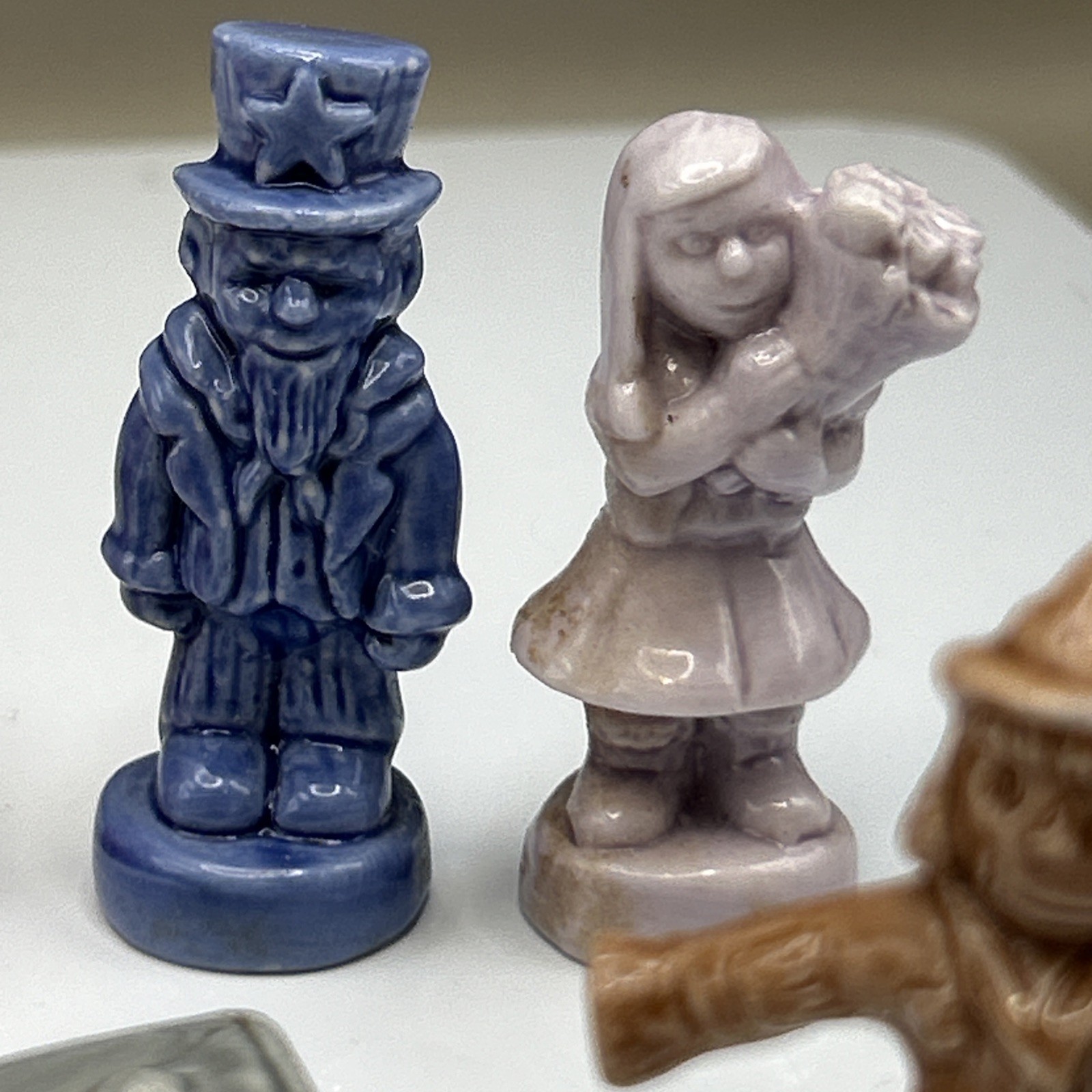 Wade Whimsies Ceramic Tea Figurine Large Lot of 22 Miniature England Vintage