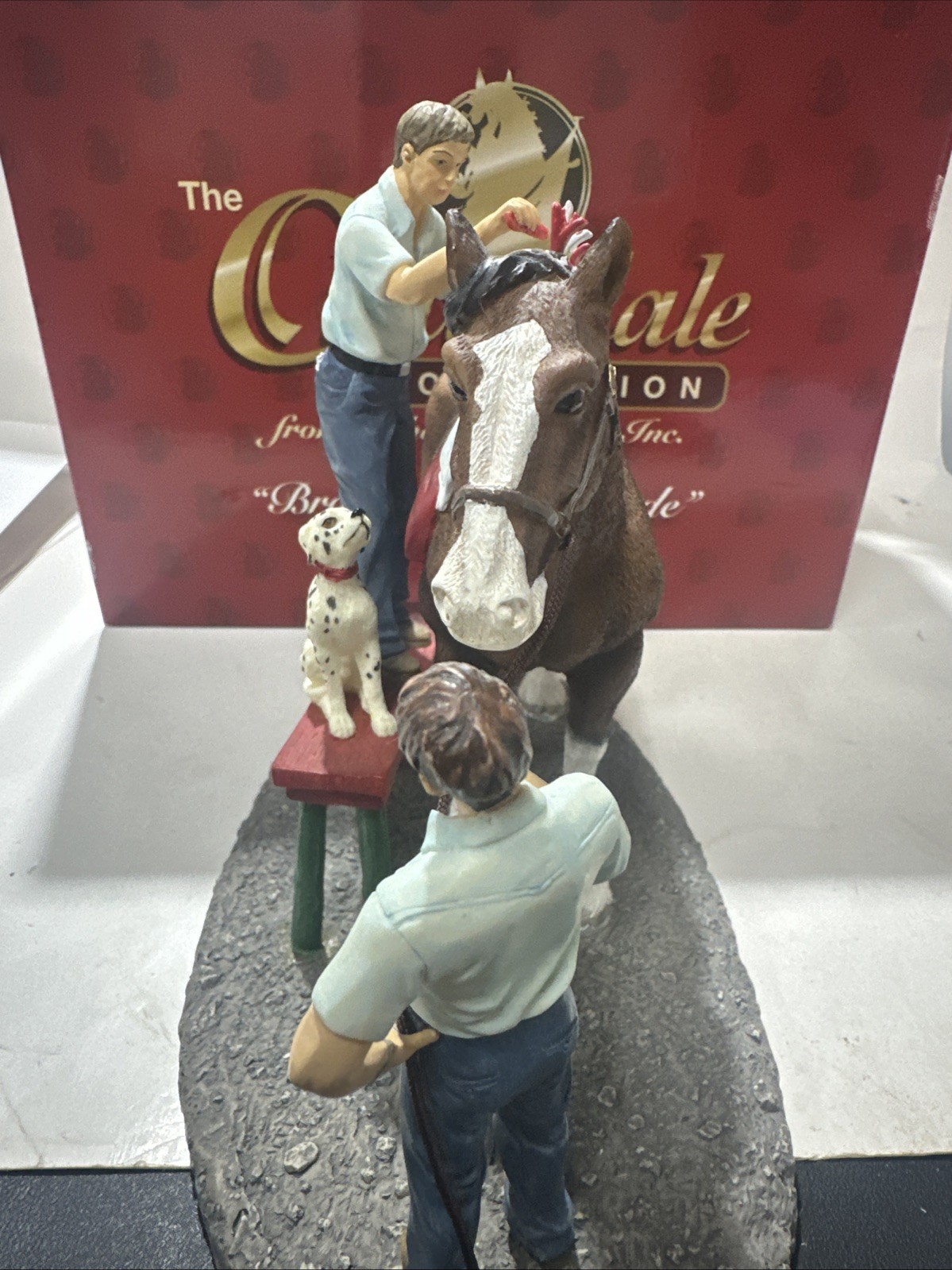 The Clydesdale Collection Anheuser-Busch, Inc. “Braiding For Parade” Figurine