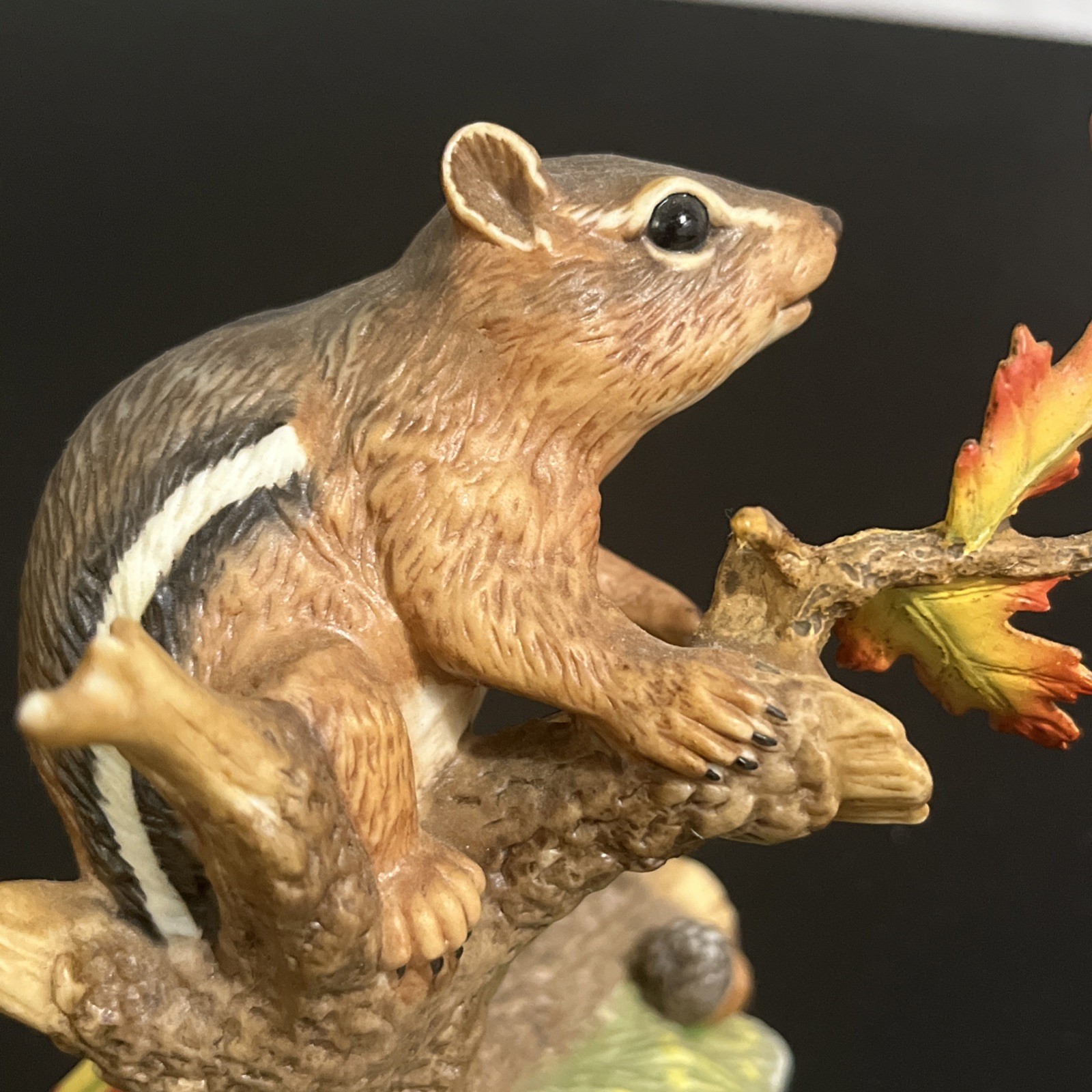 Eastern Chipmunk 1991 Autumn Adventure Lenox Woodland Animal Collection Figurine