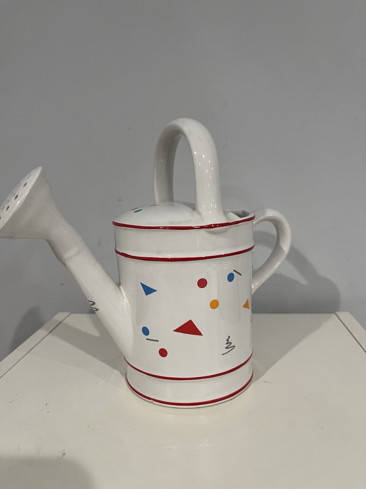 R. B. Bernarda Watering Can Ceramic Retro Portugal 1562 Geometric 80s Print