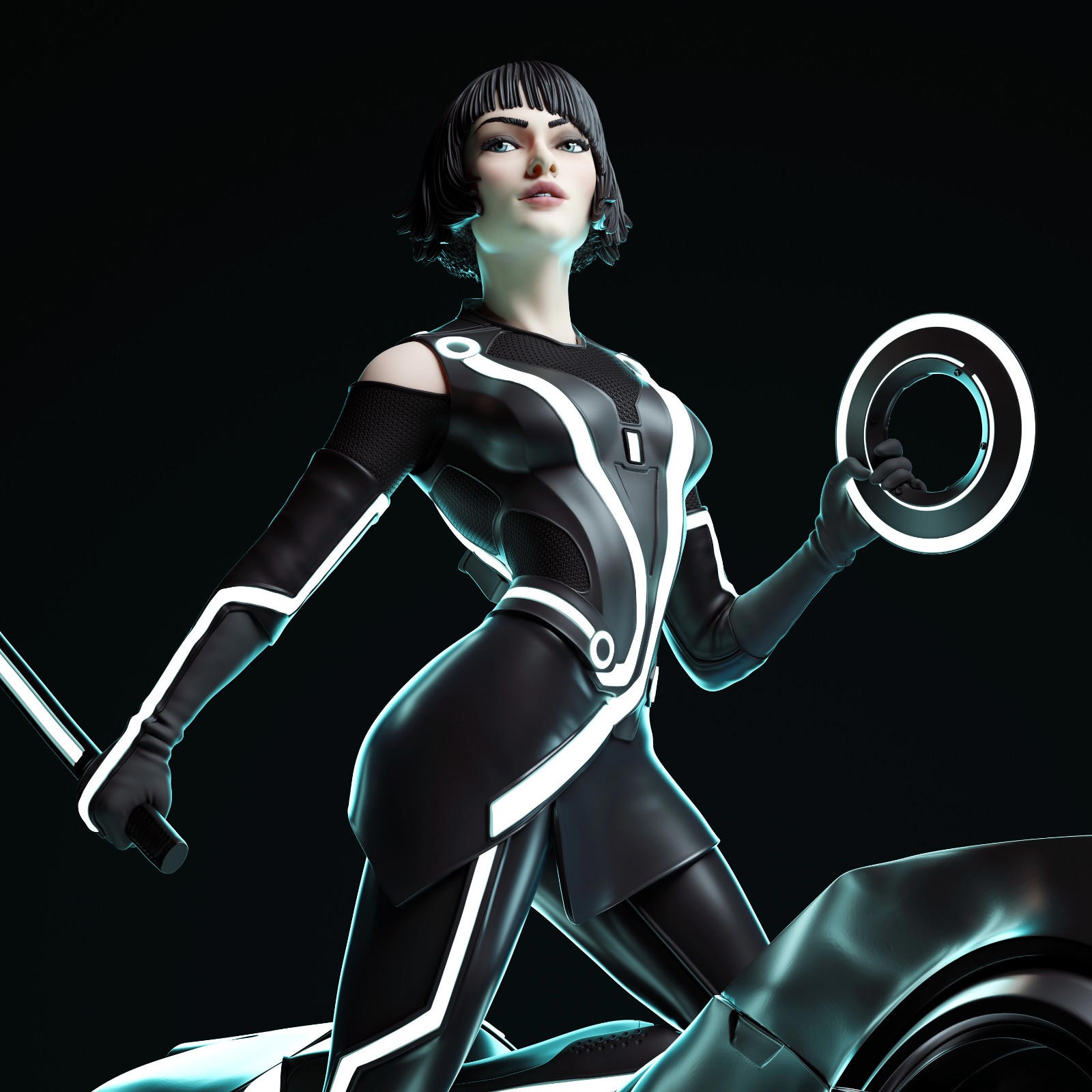 Quorra Resin Kit 1/8 Scale Unpainted Figure TRON Legacy Sci-Fi Display Model