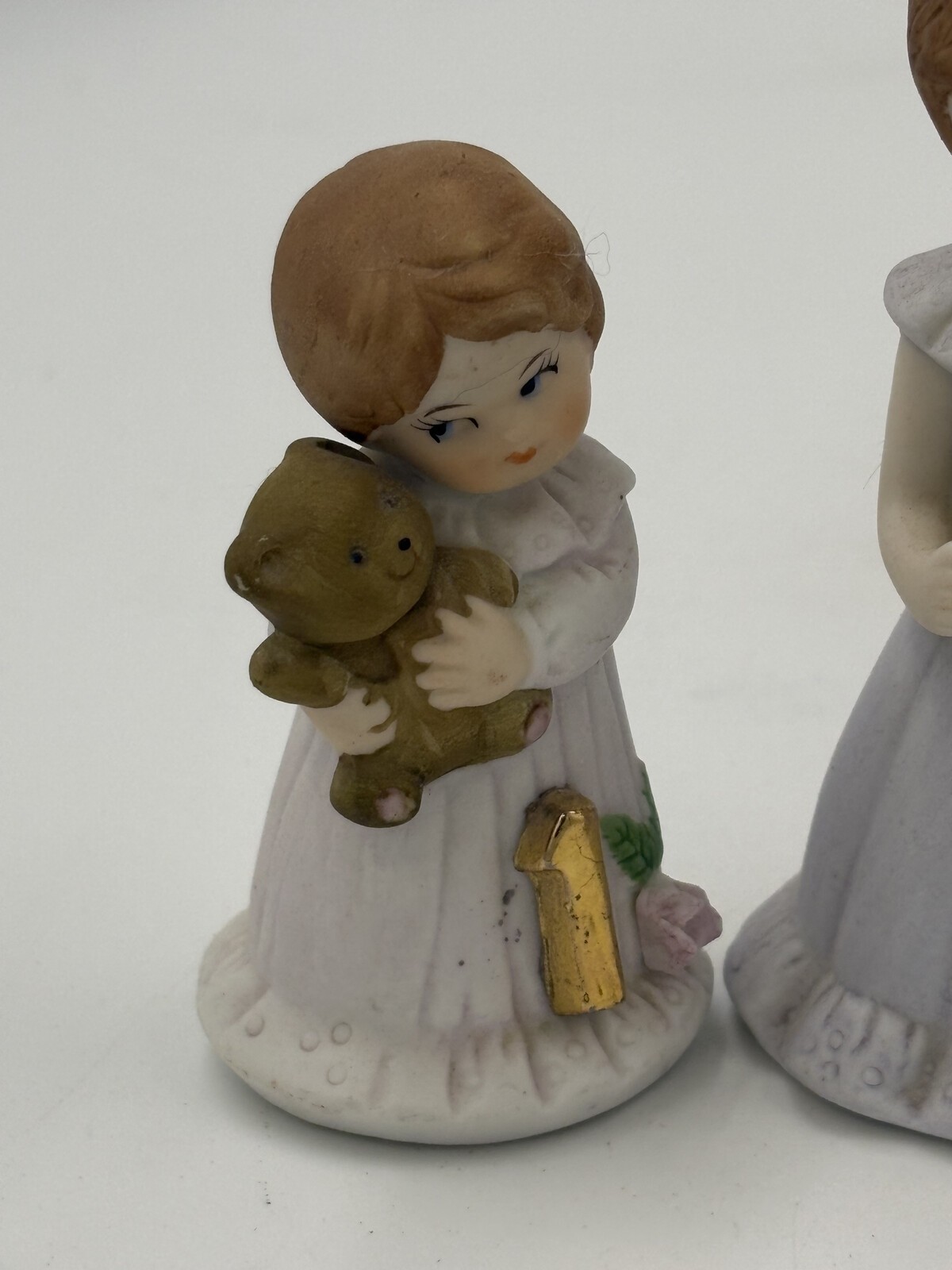 Enesco Growing Up Birthday Girls Figurines Lot Ages 1 4 6 8 10 16
