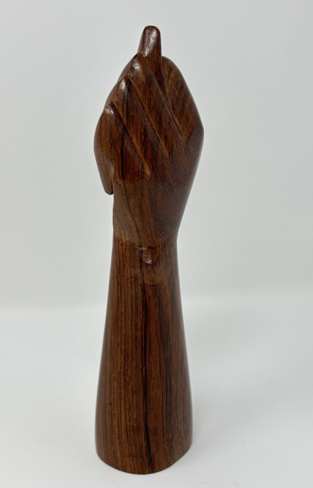 Vintage MCM Hand Carved WOOD Mano FIGA Fist Sculpture Protection Fortune 6″