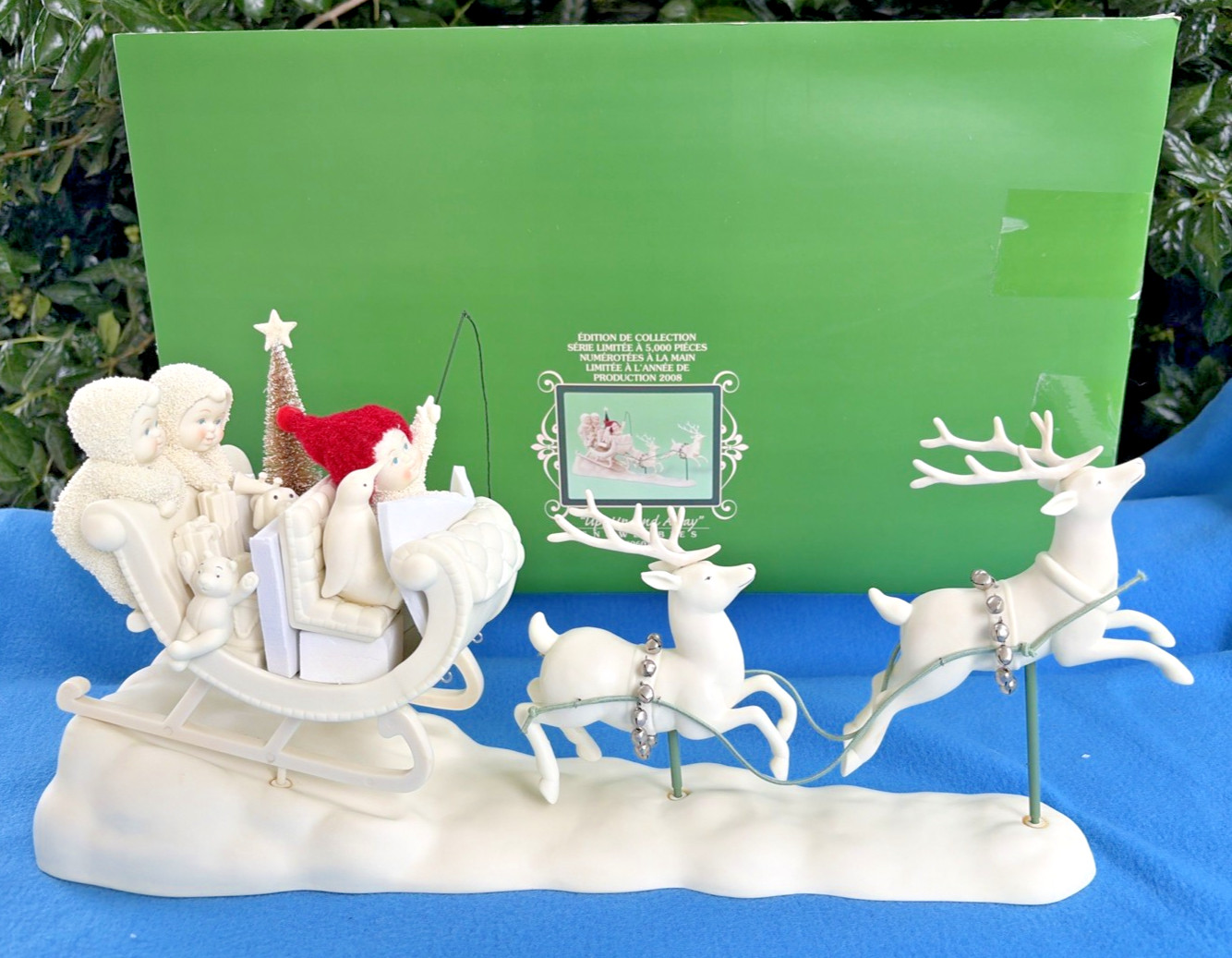 NIB Vintage Dept 56 Snowbabies – Up, Up, And Away #796016