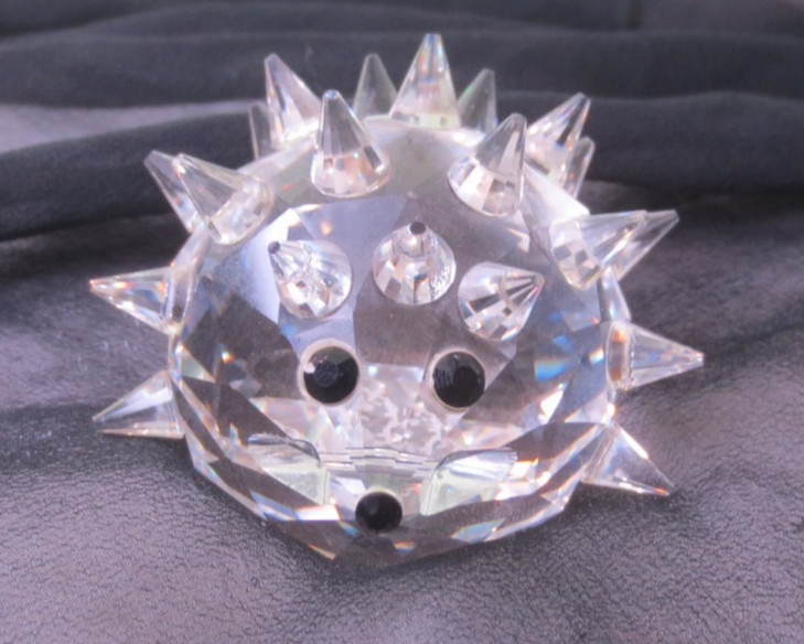 Large Gorgeous Swarovski Crystal Hedgehog Figure Figurine