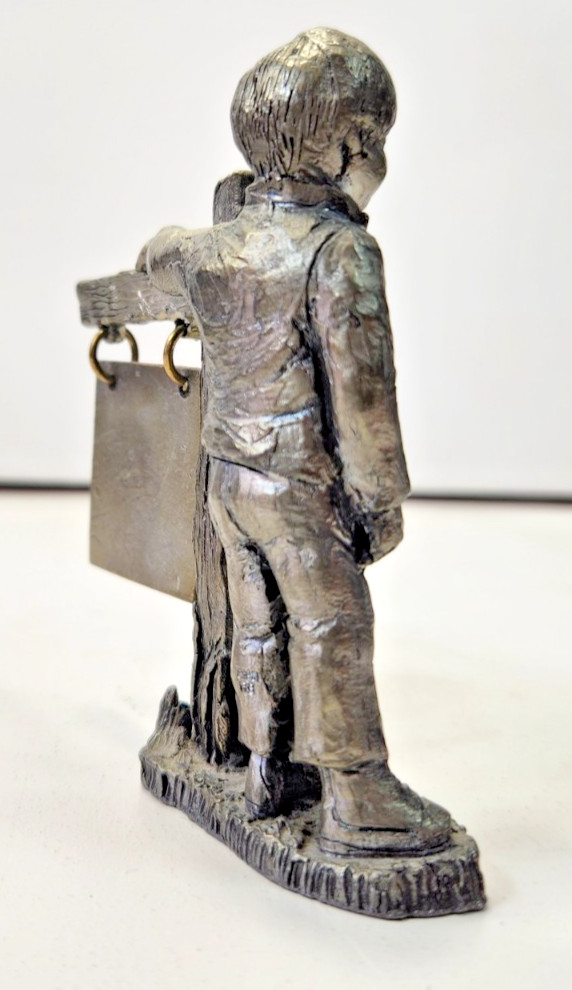 1981 VTG MICHAEL RICKER PEWTER “MICHAEL” COLLECTORS SOCIETY NO.1651 WITH PAPERS