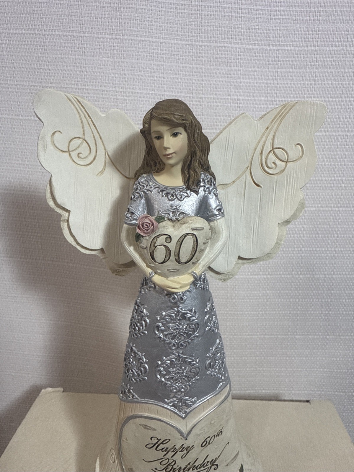Elements Guardian Angel Figurine 60th Birthday Celebration Birchwood Accents
