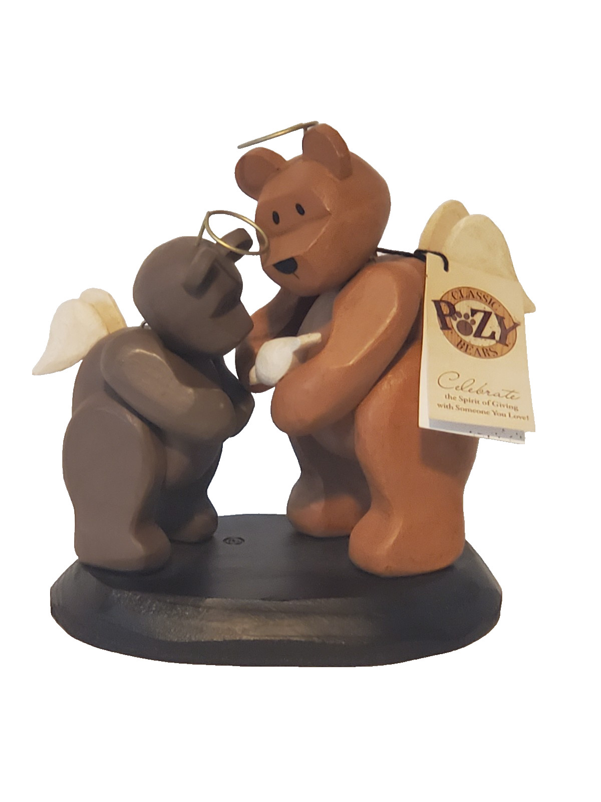 Pozy Bears “An Angels Gift” Wood Crafted Bear Figurine 2010