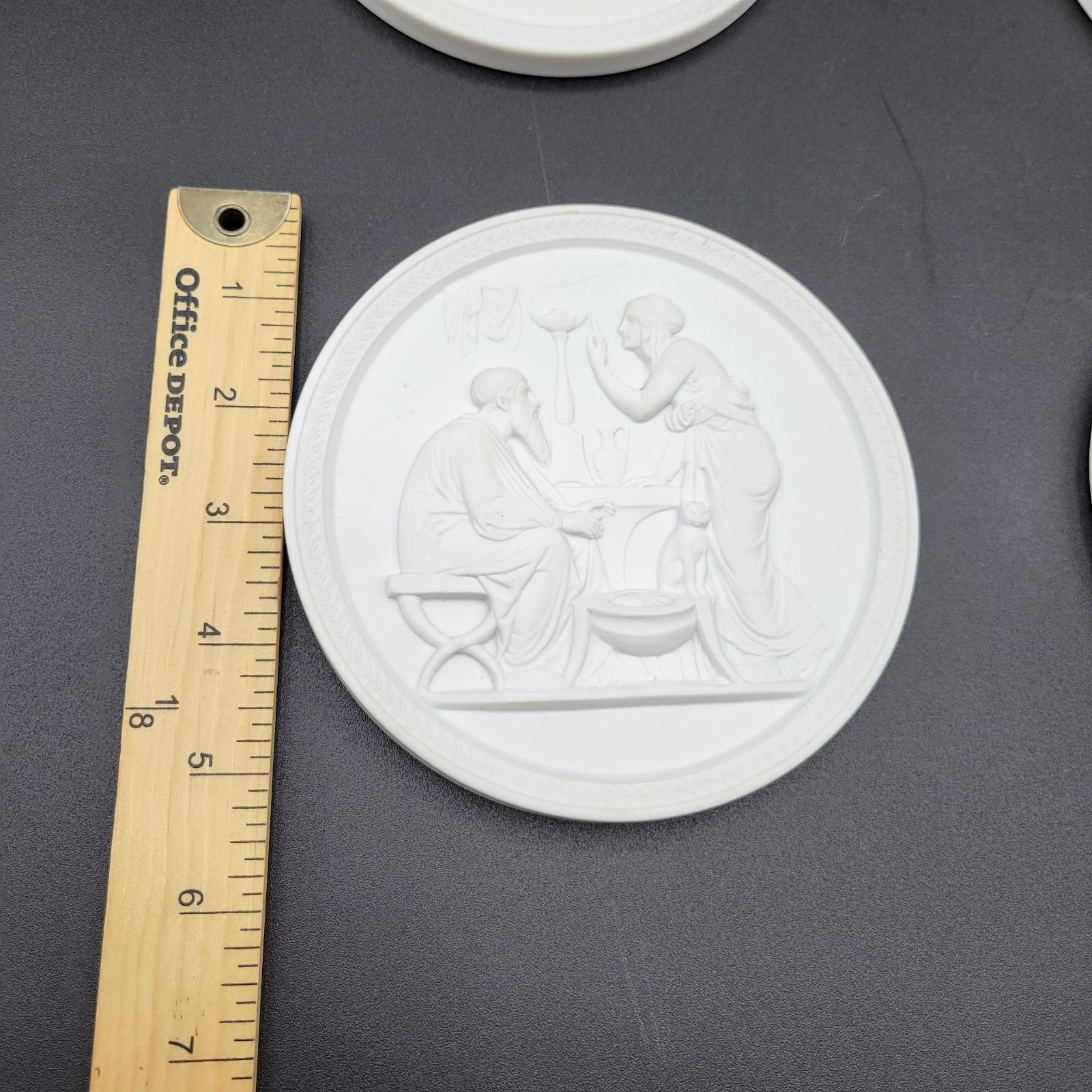 ROYAL COPENHAGEN ‘The Four Seasons of Life’ Set of 4 Bisque Porcelain Relief Art