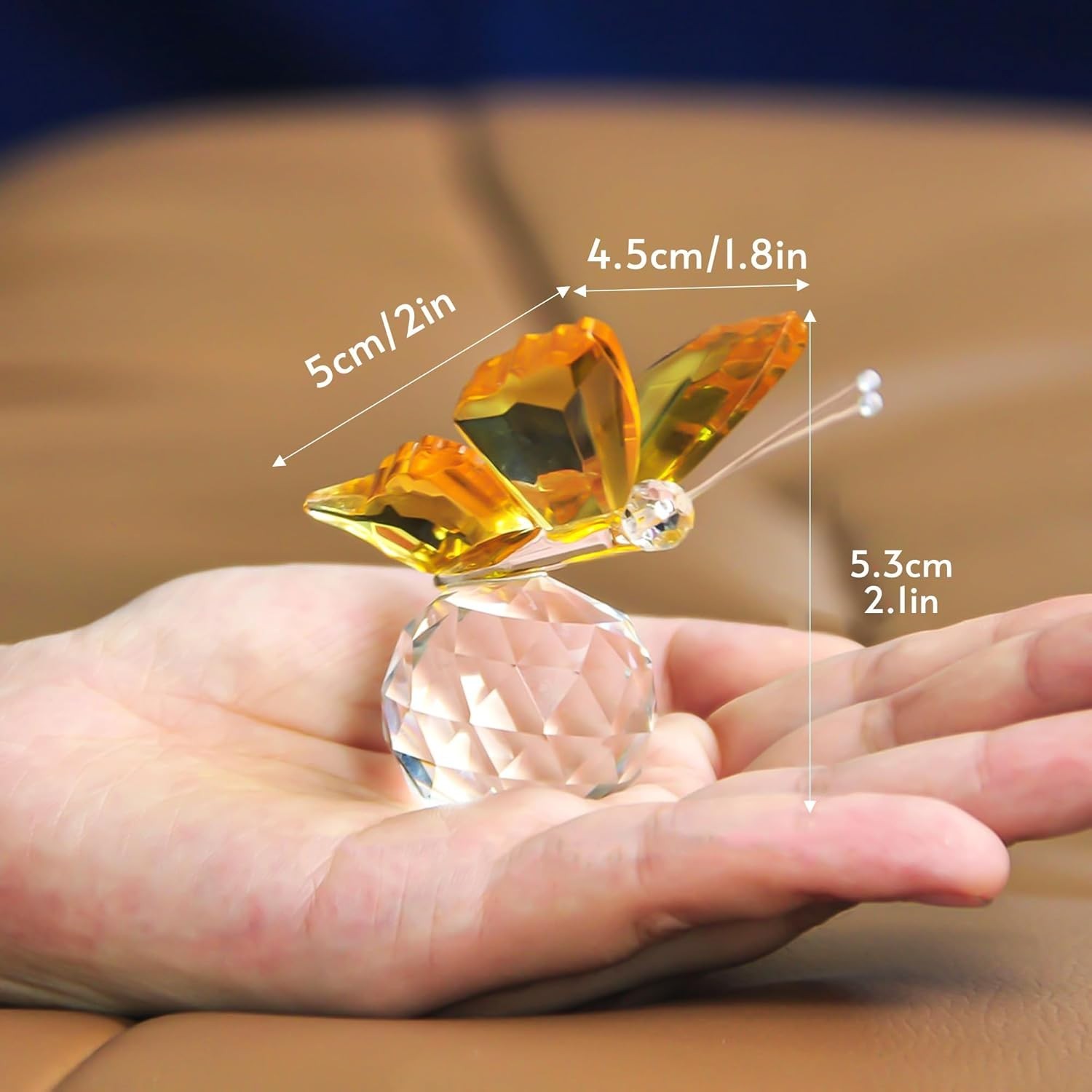 Multicolor Crystal Butterflies – 4 Pc Collection