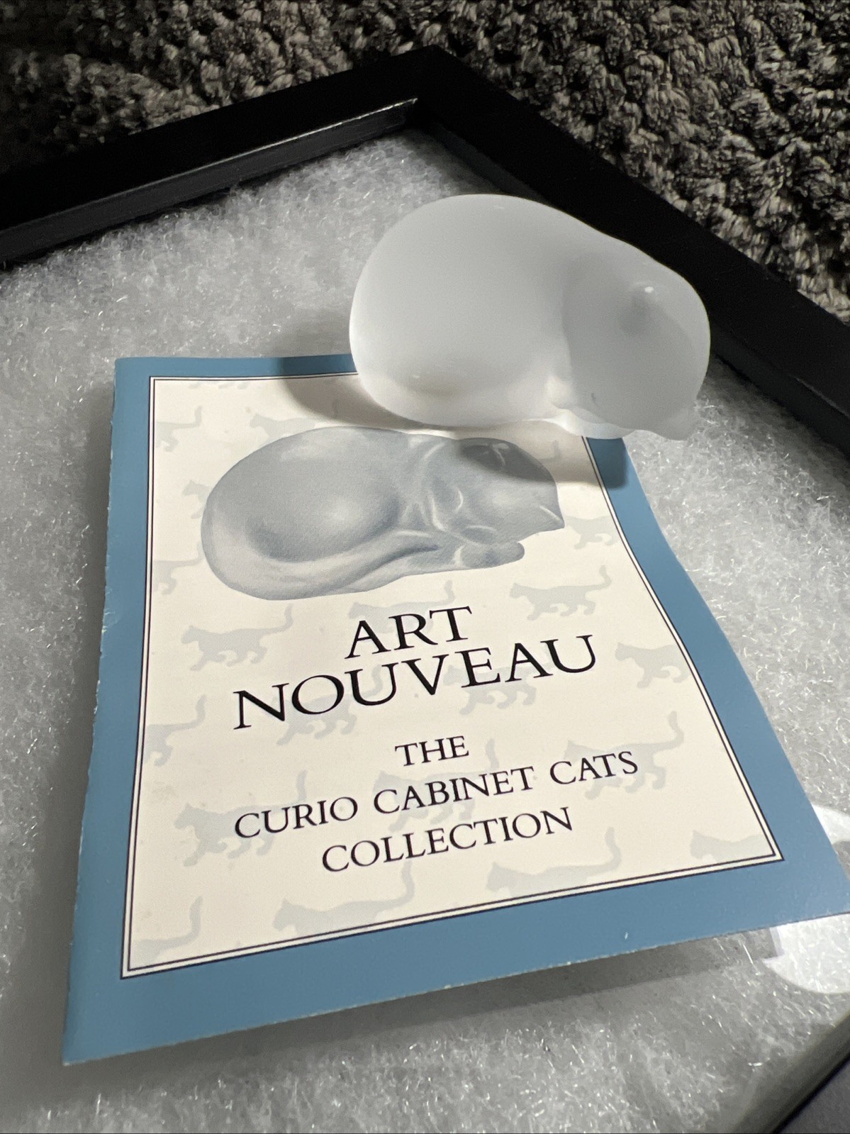 Vintage Franklin Mint the Curio Cabinet Cats – Art Nouveau 1986 Figurine