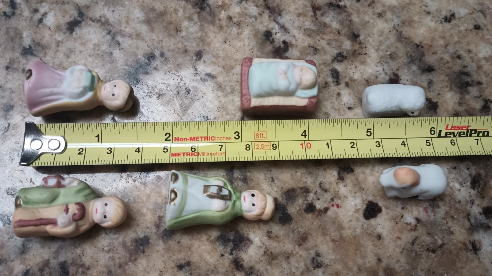 Mini Ceramic Nativity Set 9-Piece Christmas