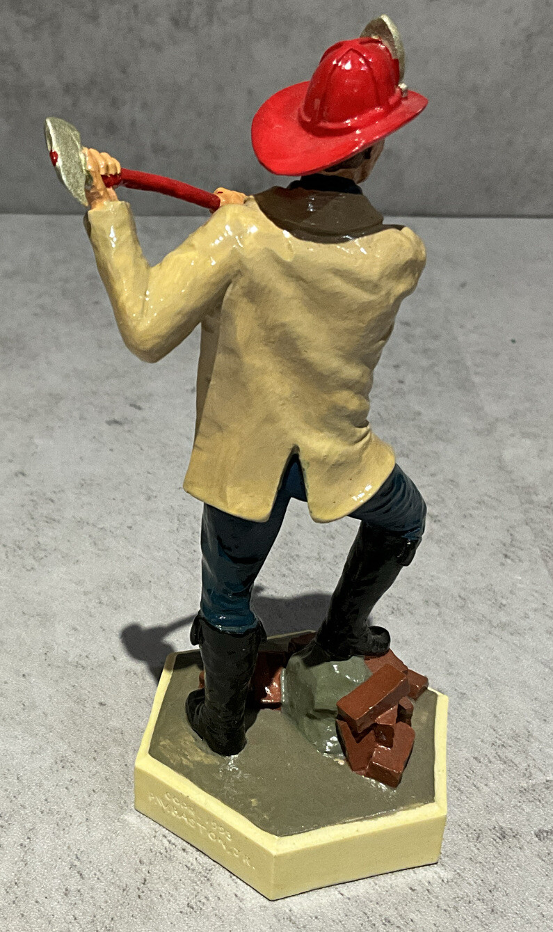 Sebastian Miniatures The Firefighter Collection Set Of 4 Figurines with Stand