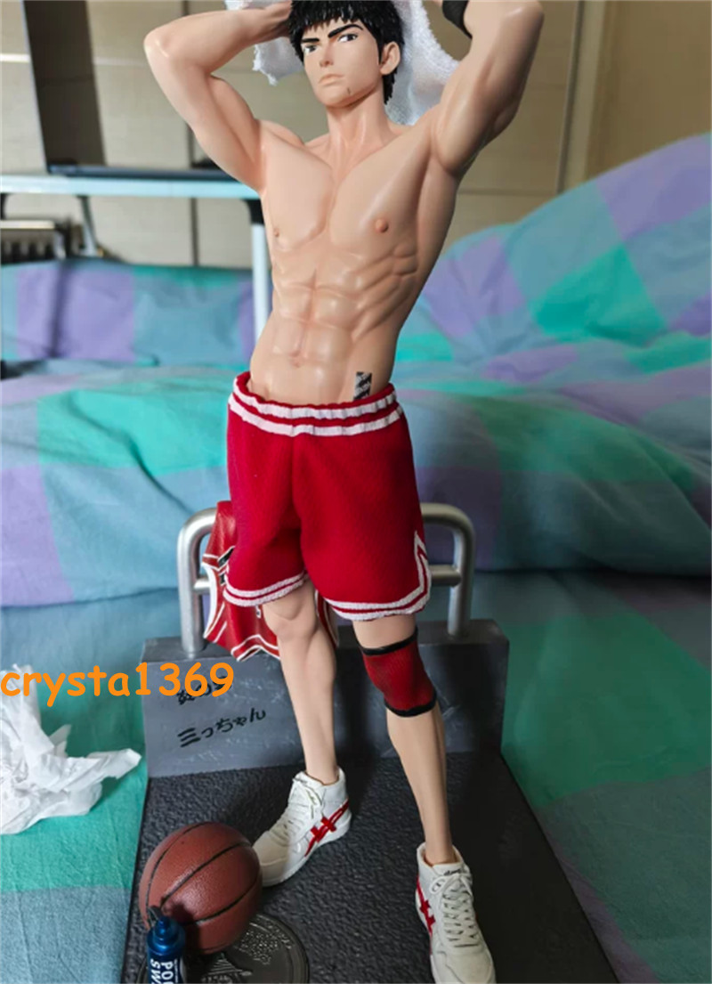 H33CM Replica 1/6 SLAM DUNK Mitsui Hisashi Statue GK Painted Figure Model Gift