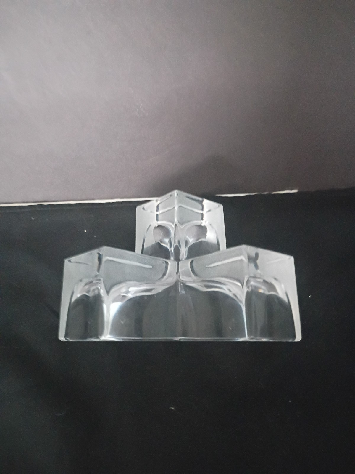 Daum Cubist MCM 3 Section Square Sculpture
