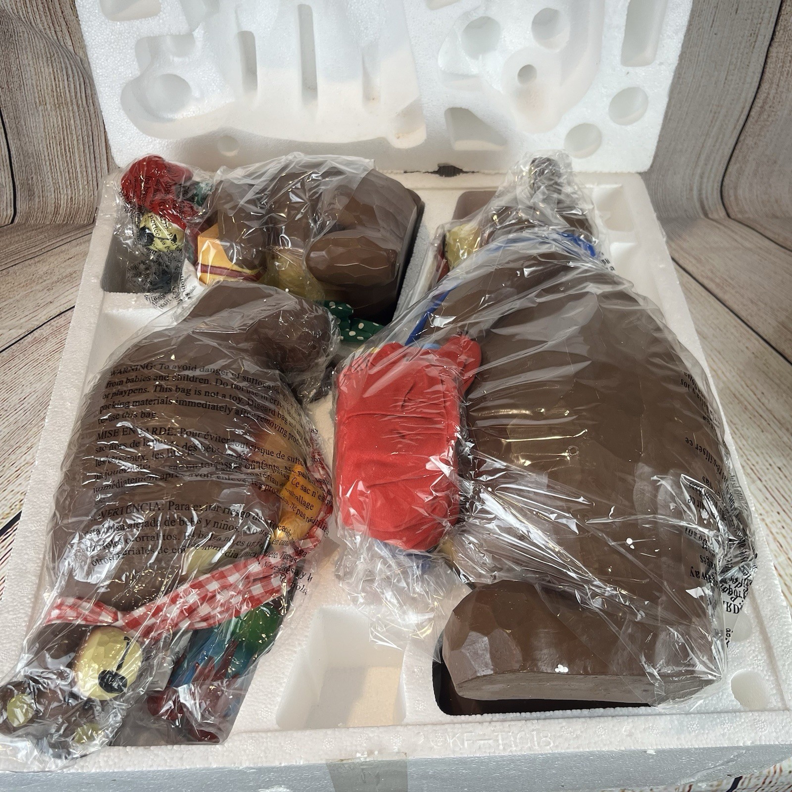 COSTCO 3 Piece Bear Family Christmas Decor Holiday Poppa Momma Baby Bear LARGE