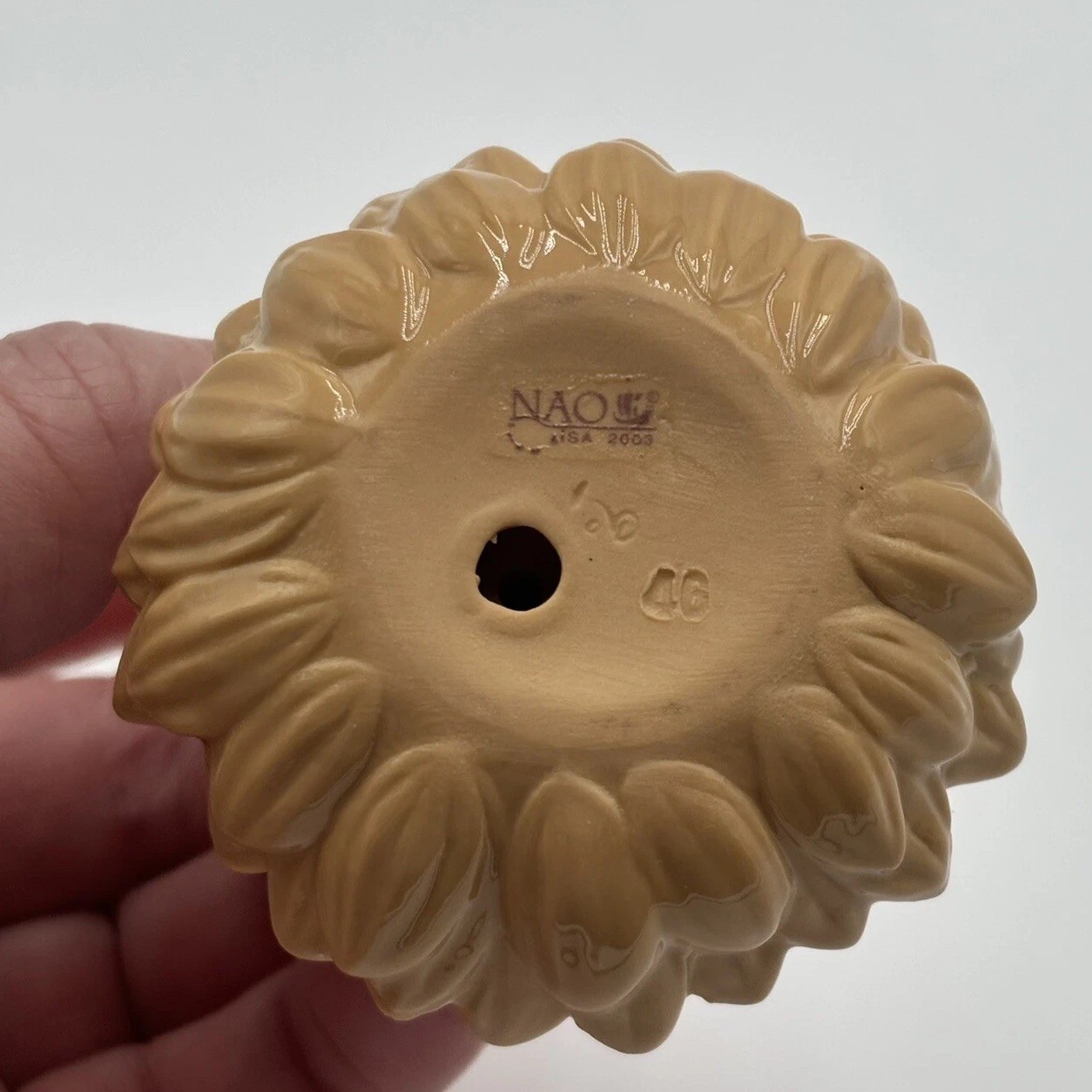 NAO By Lladro 2003 Where do babies come from…Sunflower Porcelain Baby Figurine