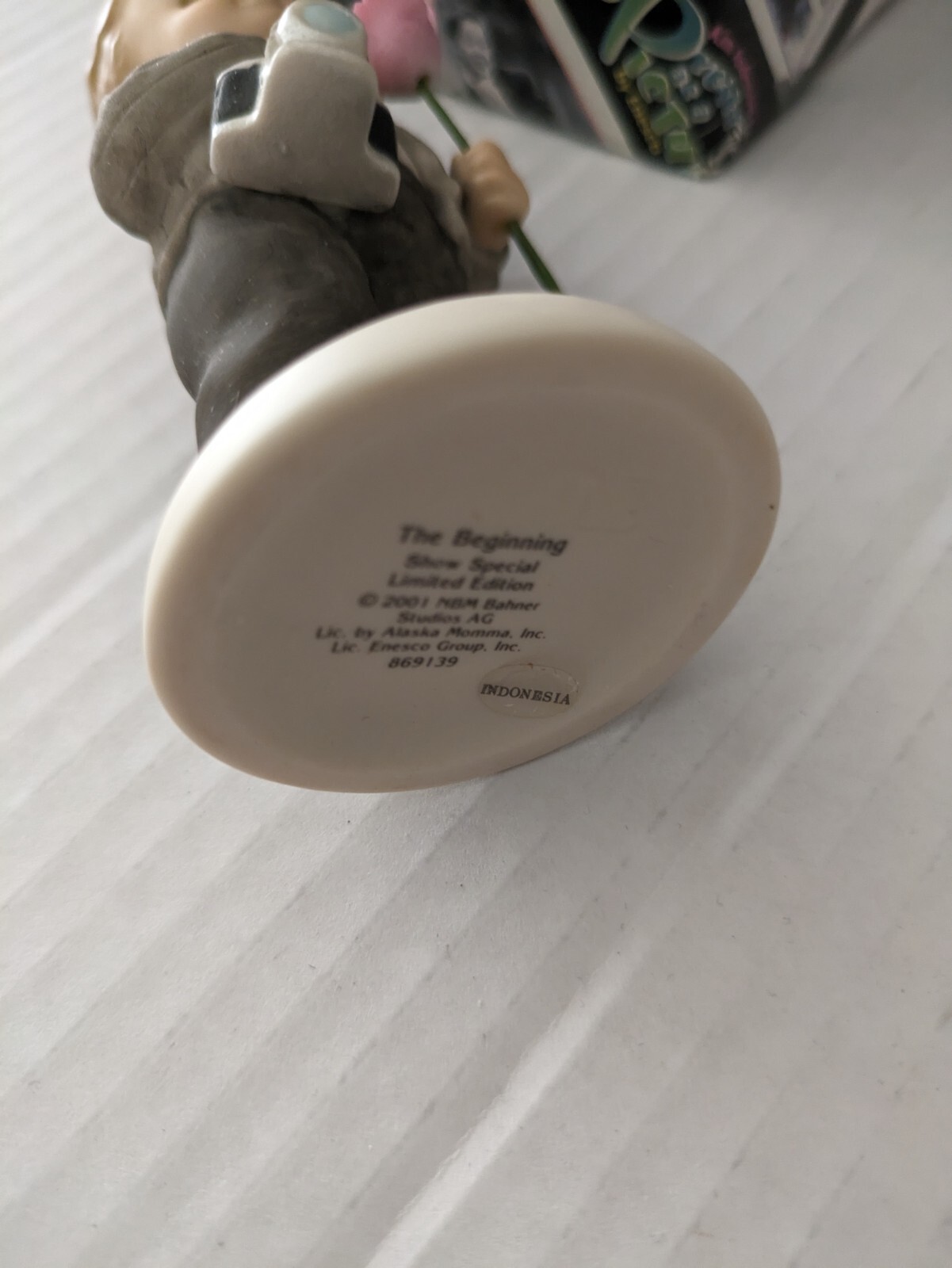 NIB Signed Limited Edition 2001 “The Beginning” Kim Anderson Child Rose Figurine
