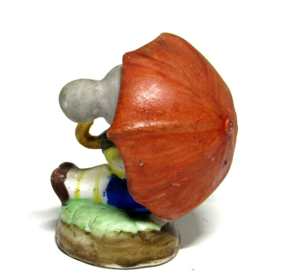 Vintage Lefton Mouse With Umbrella Spring Showers Anthropomorphic 2.4″ x 2.4″